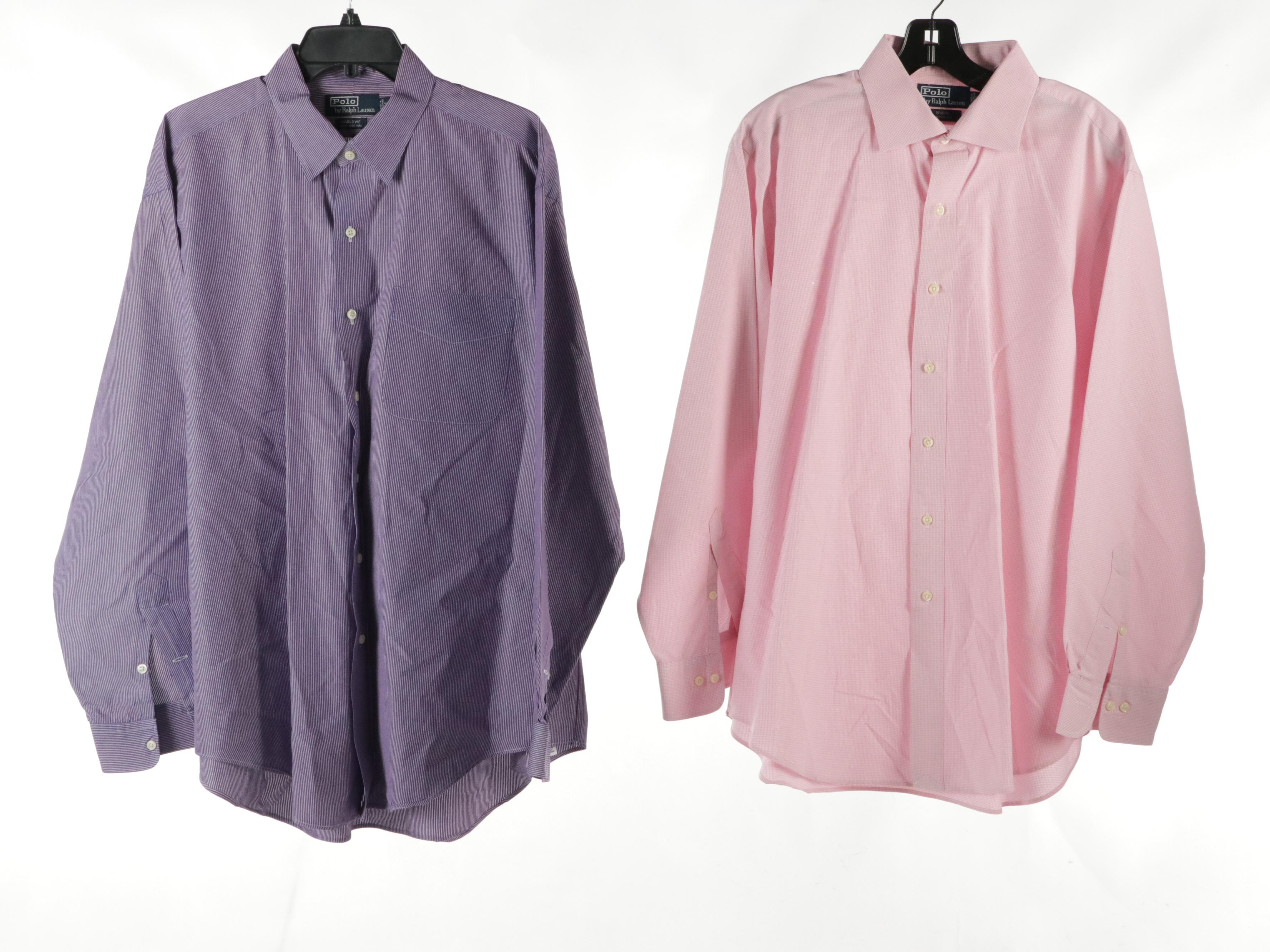 Men's Polo Ralph Lauren Plaid, Striped and Solid Cotton Button-Down Shirts