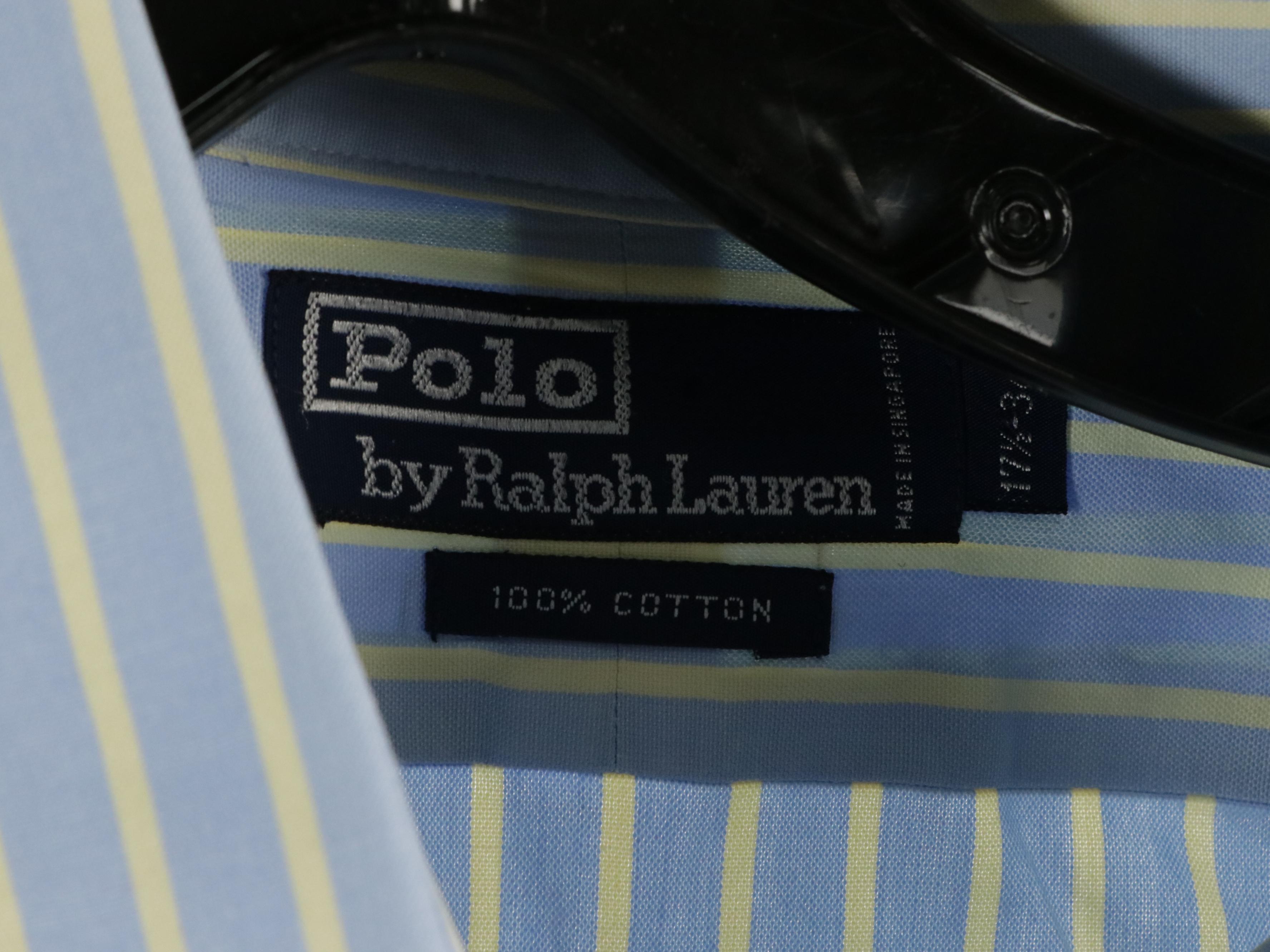 Men's Polo Ralph Lauren Plaid, Striped and Solid Cotton Button-Down Shirts