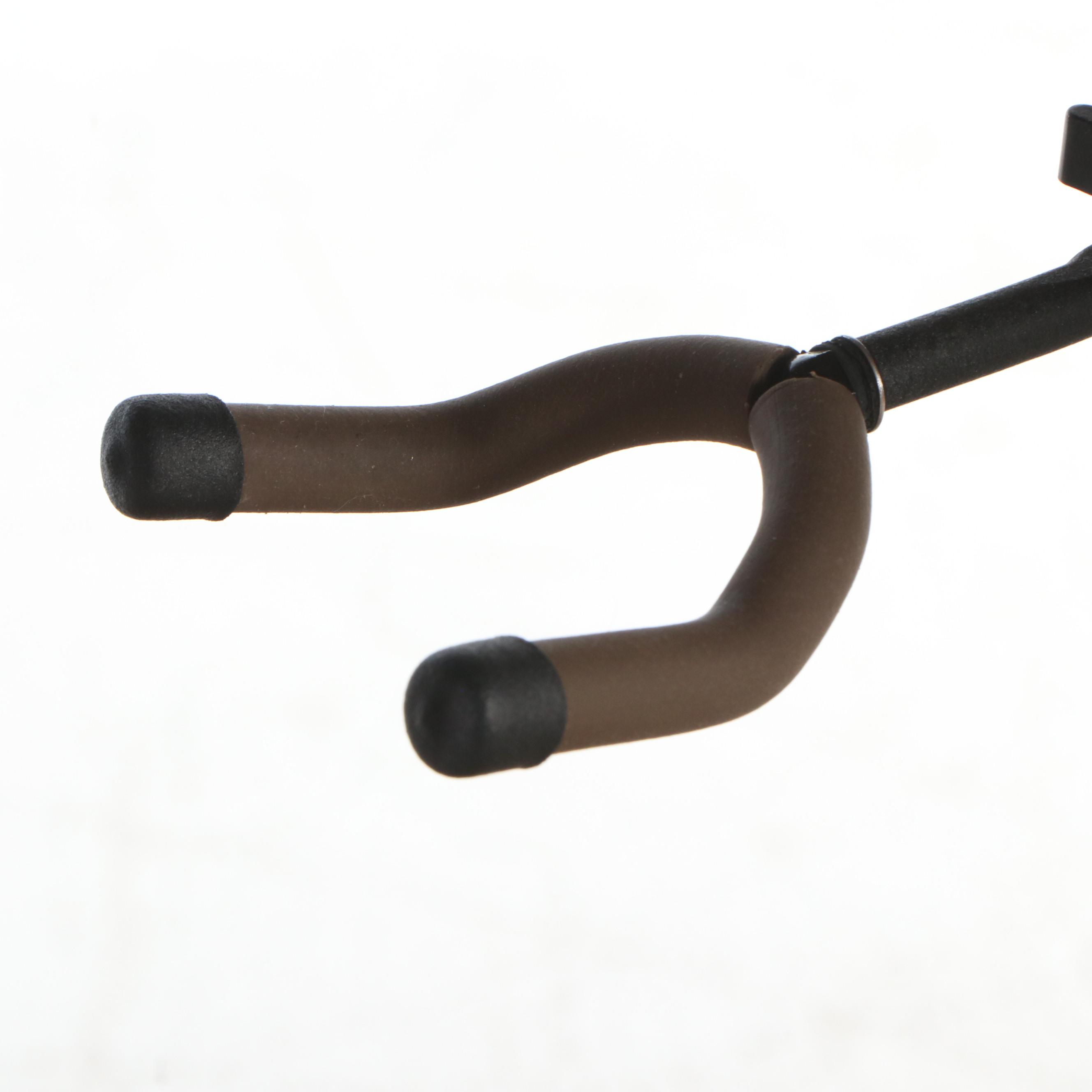 Mahogany and Glass Locking Guitar Cabinet