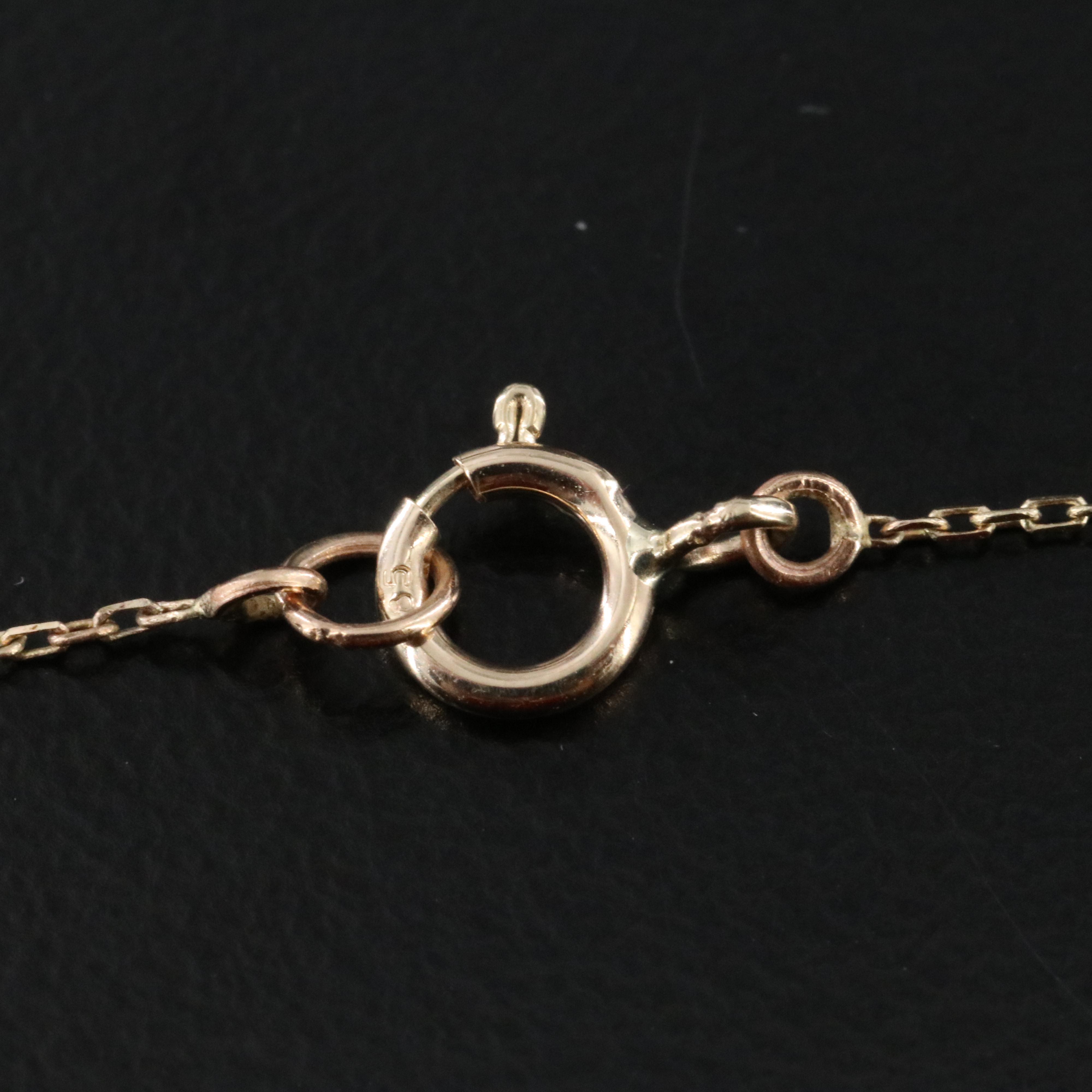 14K Emerald and White Sapphire Necklace