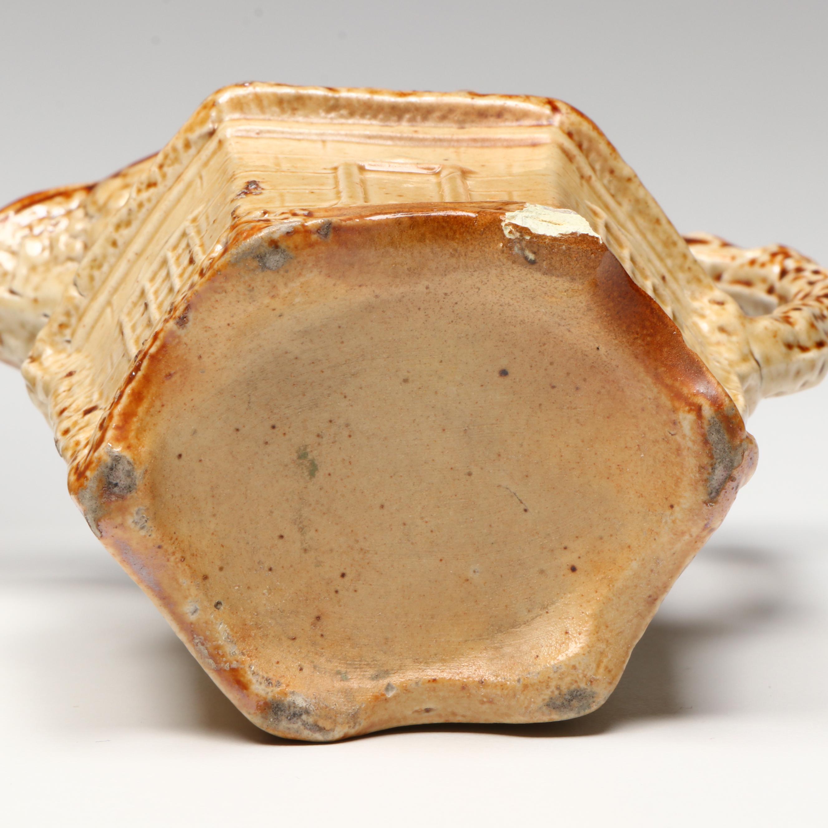 Brampton English Salt Glazed Stoneware Cottage Jug with House-Shaped Bottle