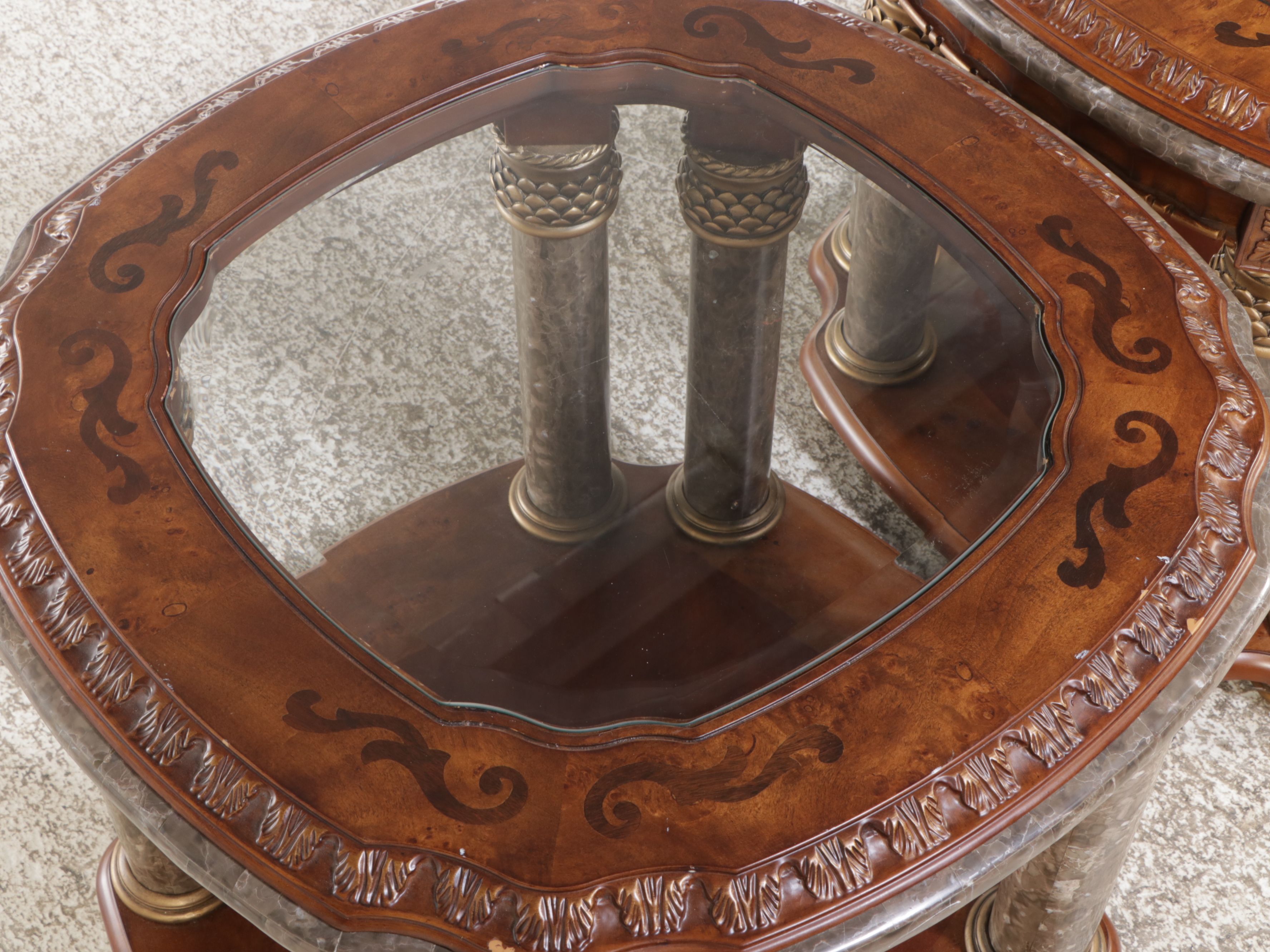 Pair of Michael Amini "Torino" End Tables