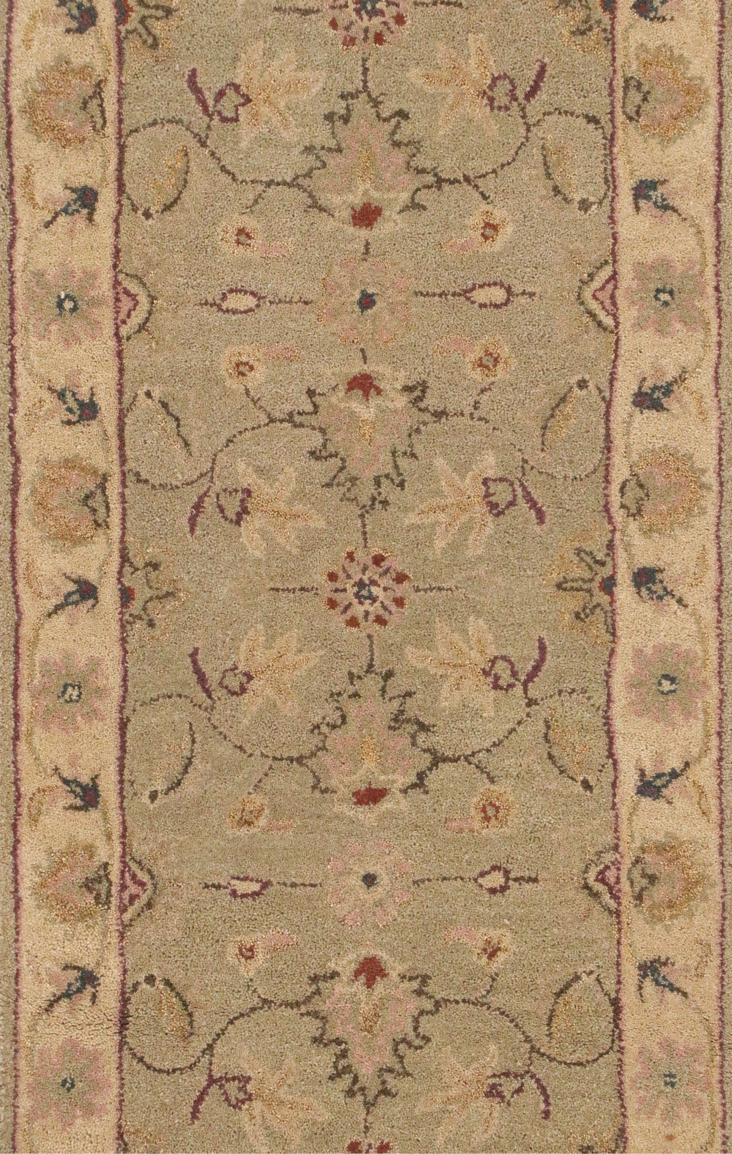 2'7 x 14'4 Hand-Tufted Indian Agra Style Carpet Runner