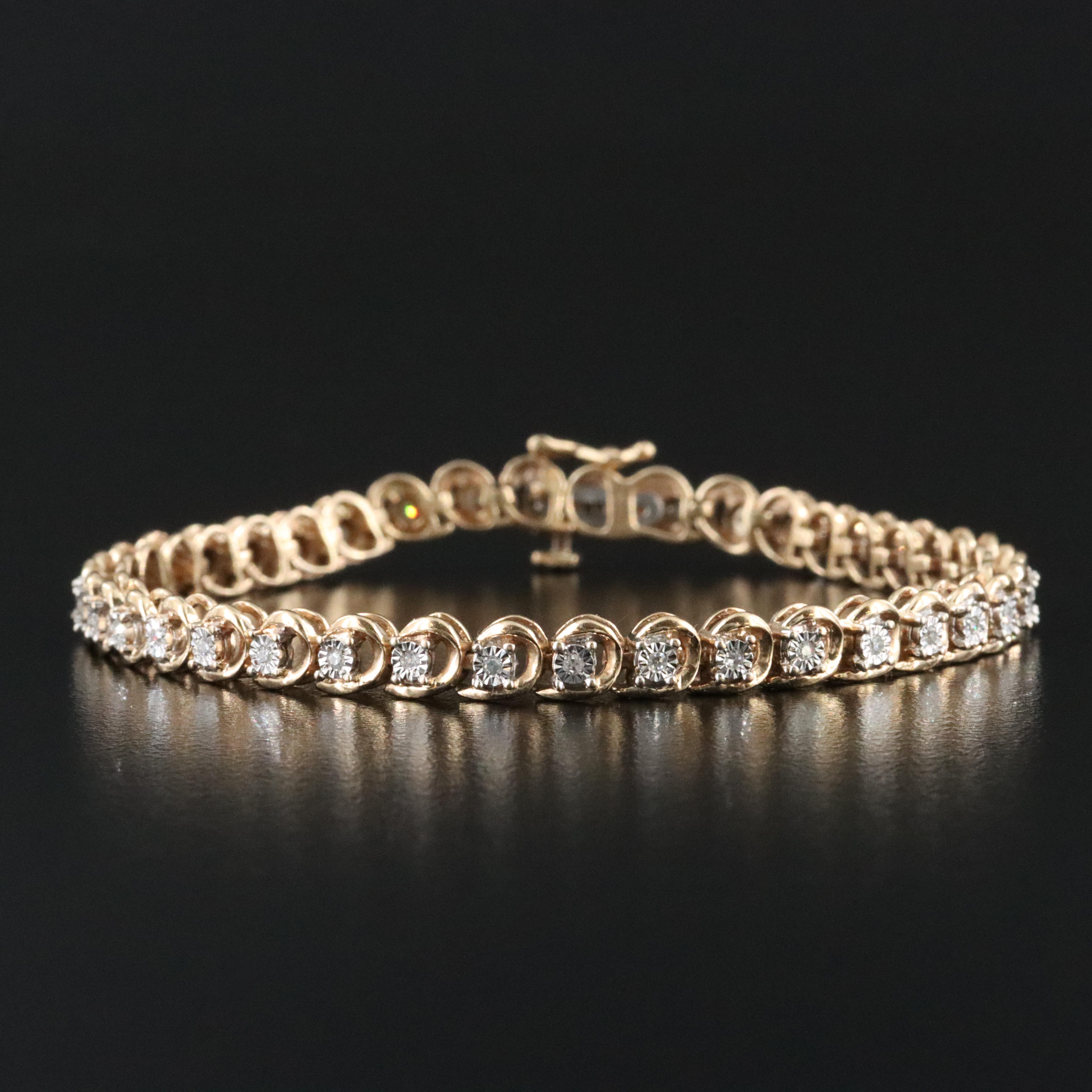 10K 0.24 CTW Diamond Bracelet