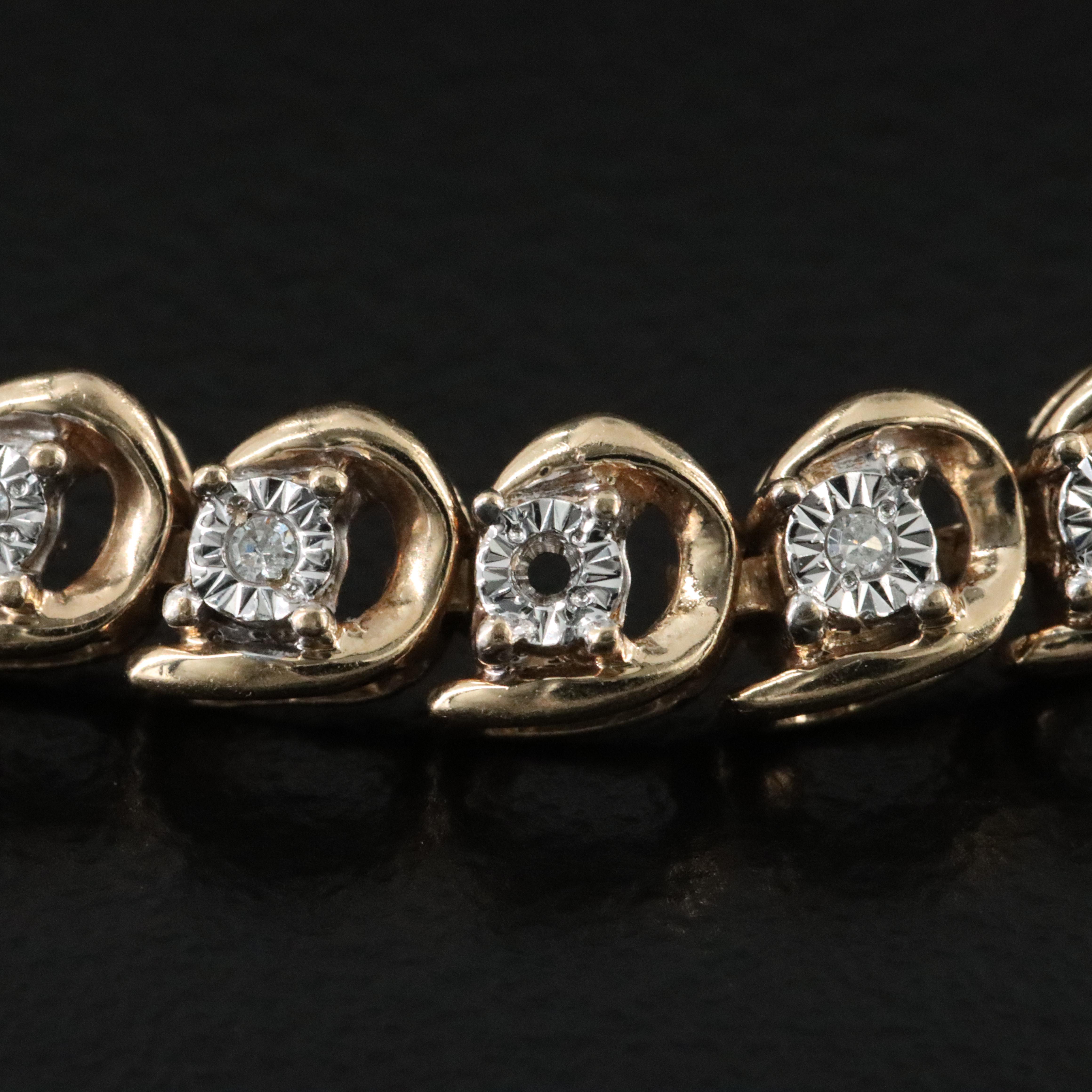 10K 0.24 CTW Diamond Bracelet