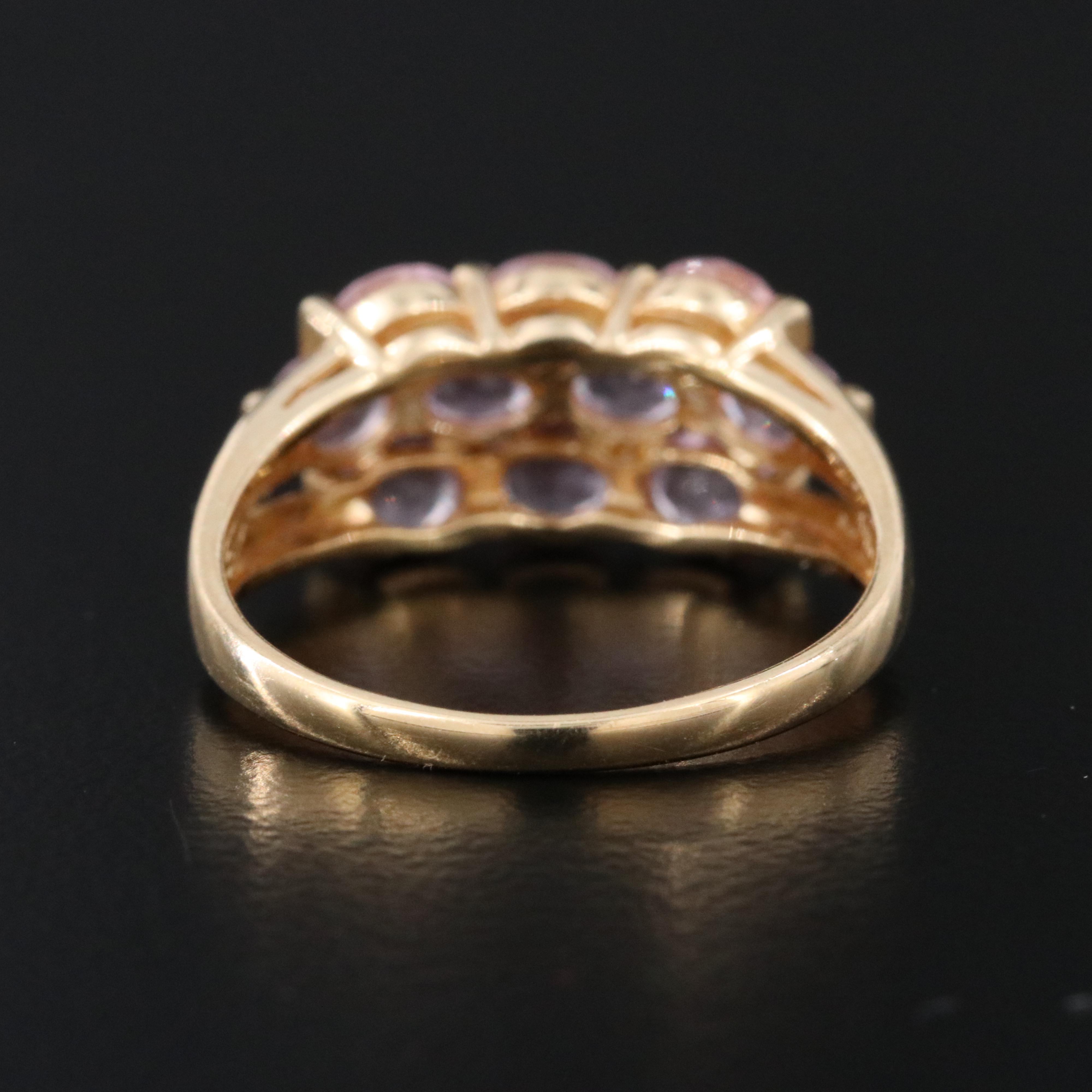 14K Pink Sapphire Ring