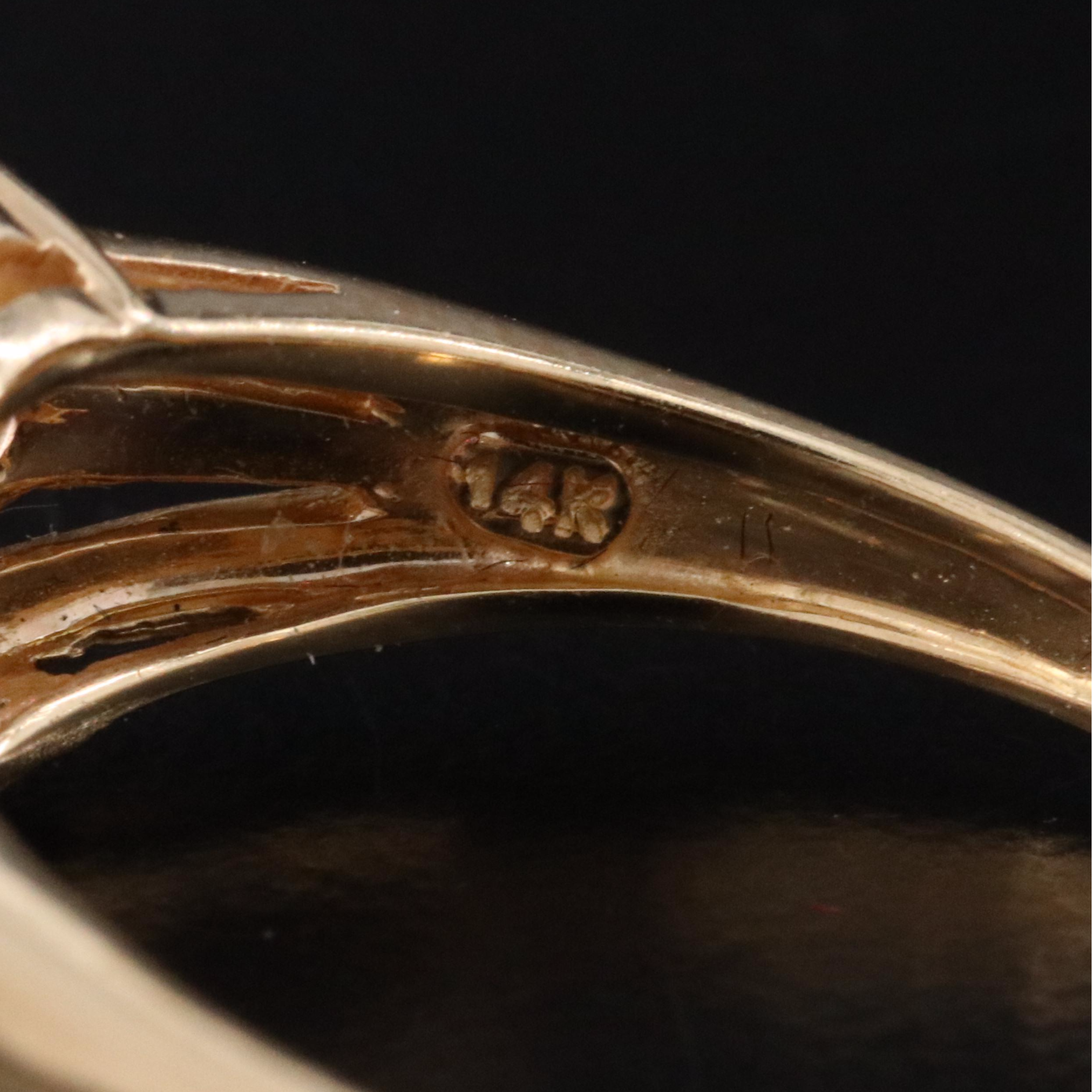 14K Pink Sapphire Ring