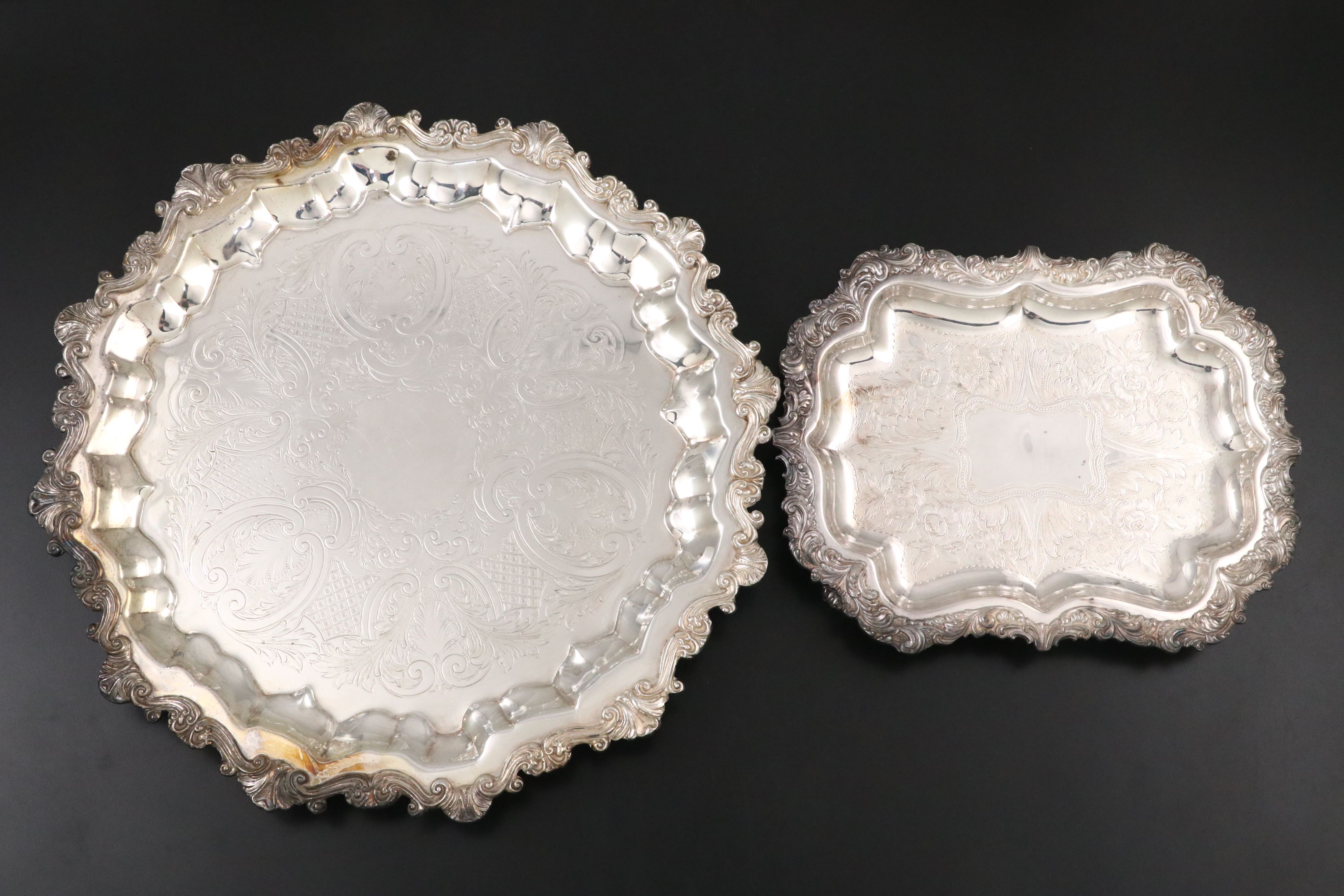 Bristol Silver Plate Wine Bucket with Other Serving Pieces, Mid to Late 20th C.