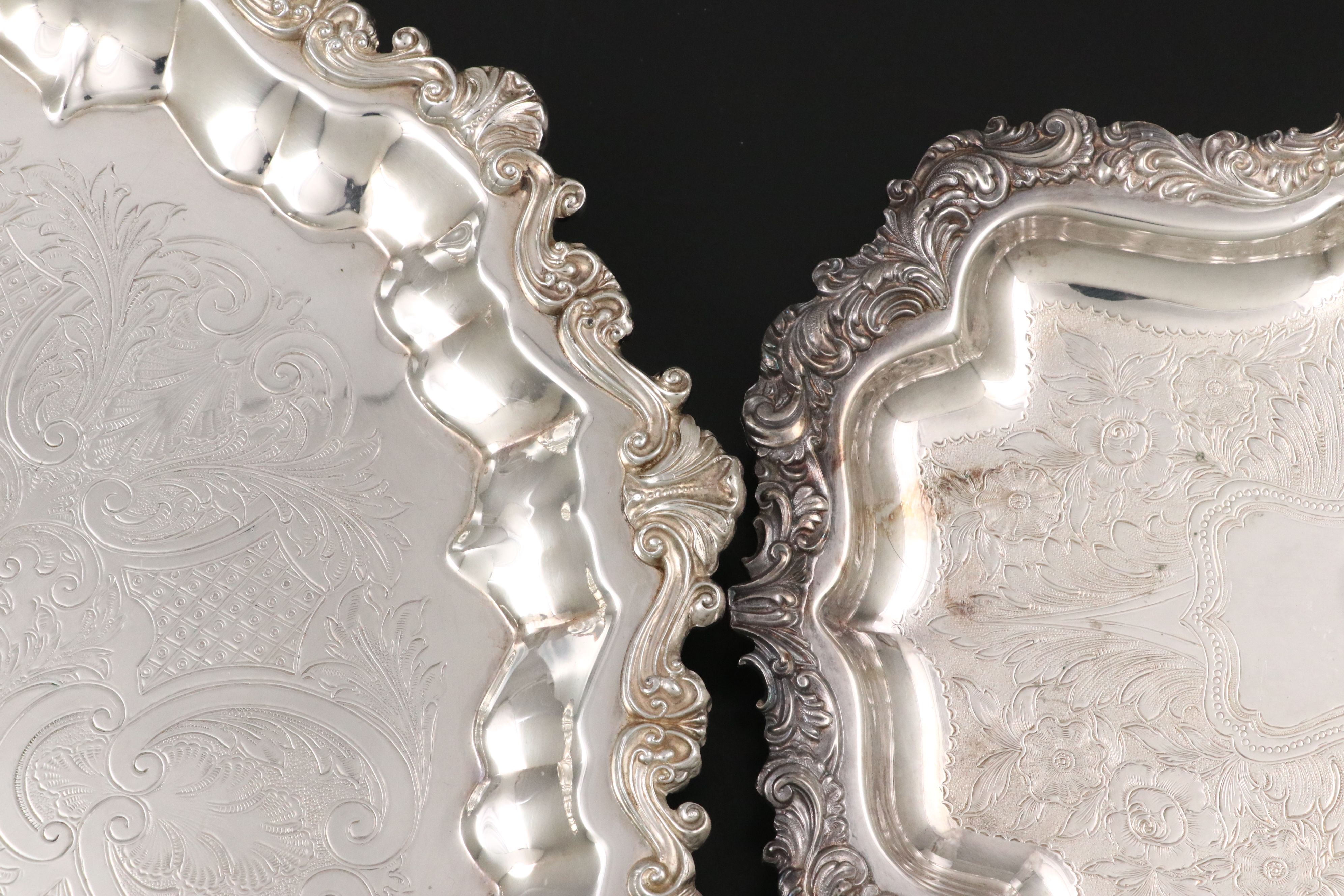 Bristol Silver Plate Wine Bucket with Other Serving Pieces, Mid to Late 20th C.