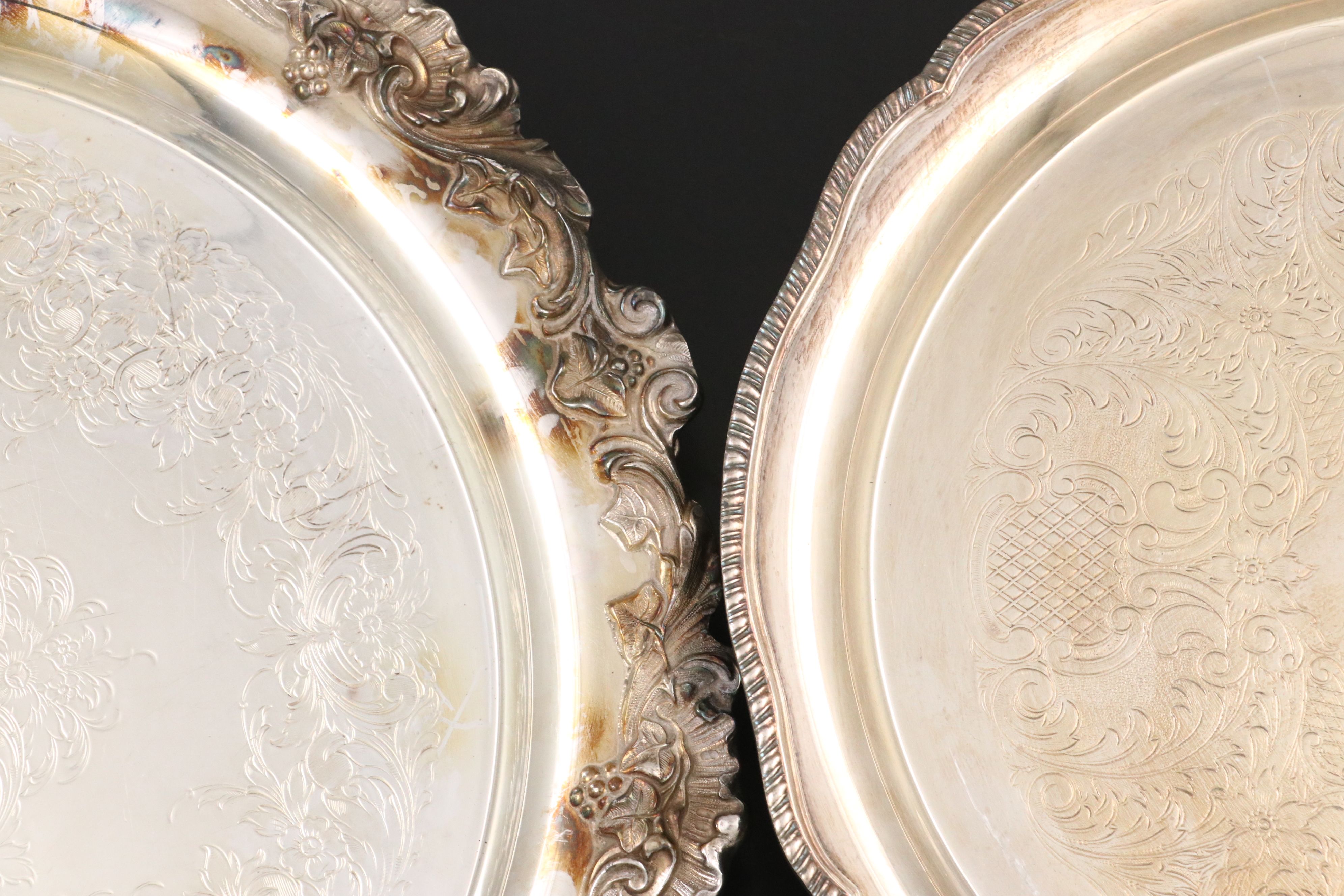 Bristol Silver Plate Wine Bucket with Other Serving Pieces, Mid to Late 20th C.