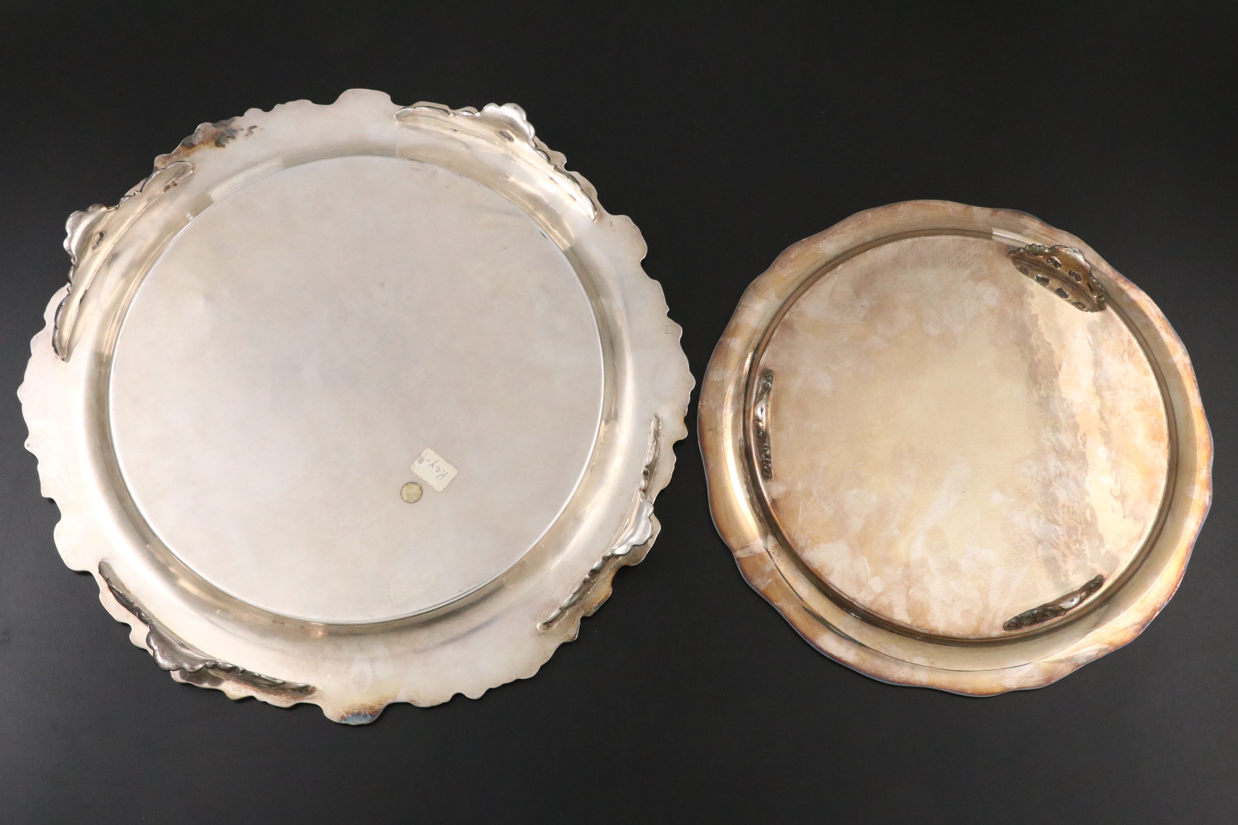 Bristol Silver Plate Wine Bucket with Other Serving Pieces, Mid to Late 20th C.