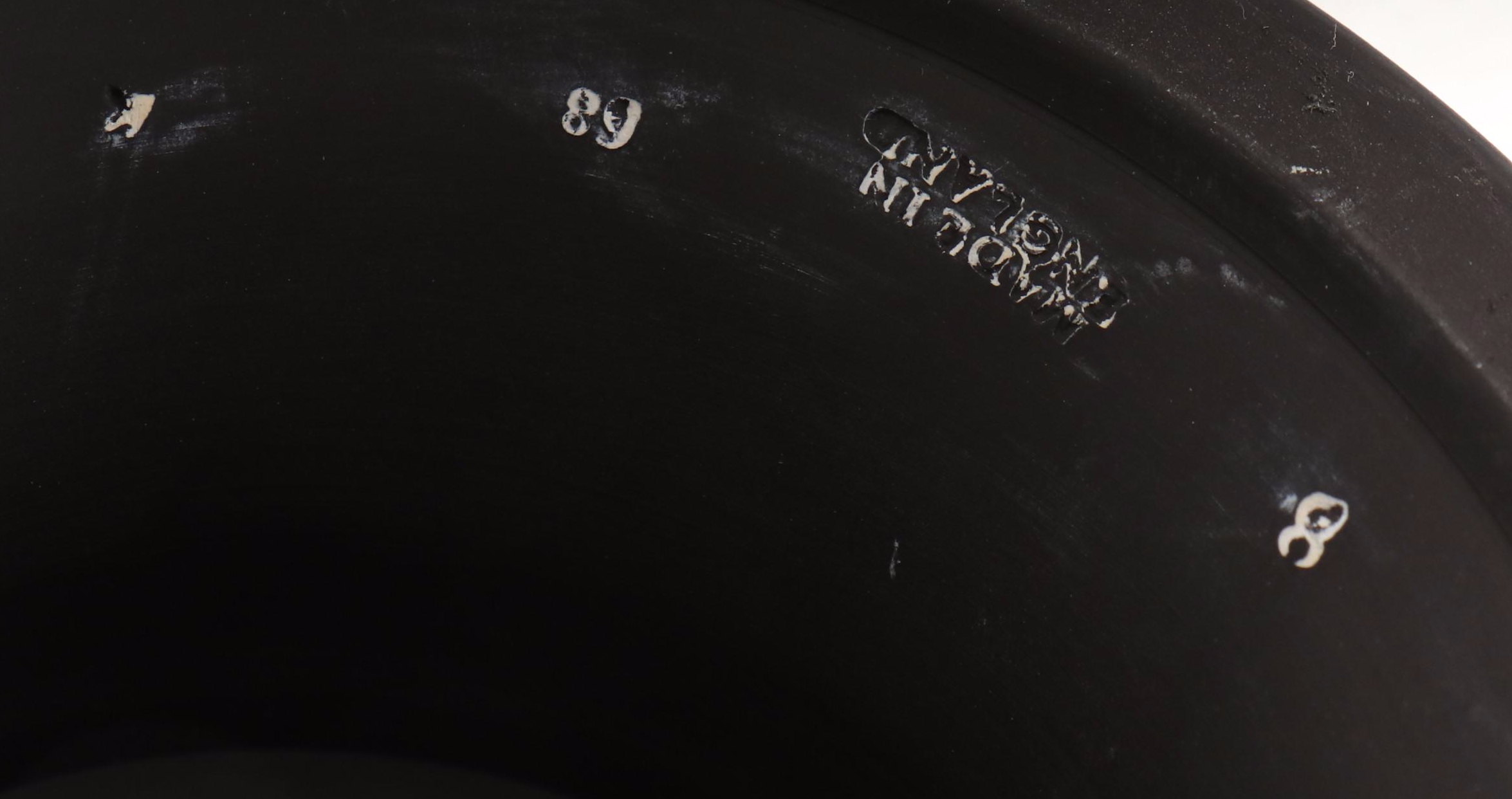 Wedgwood Black Jasperware Pedestal Bowl