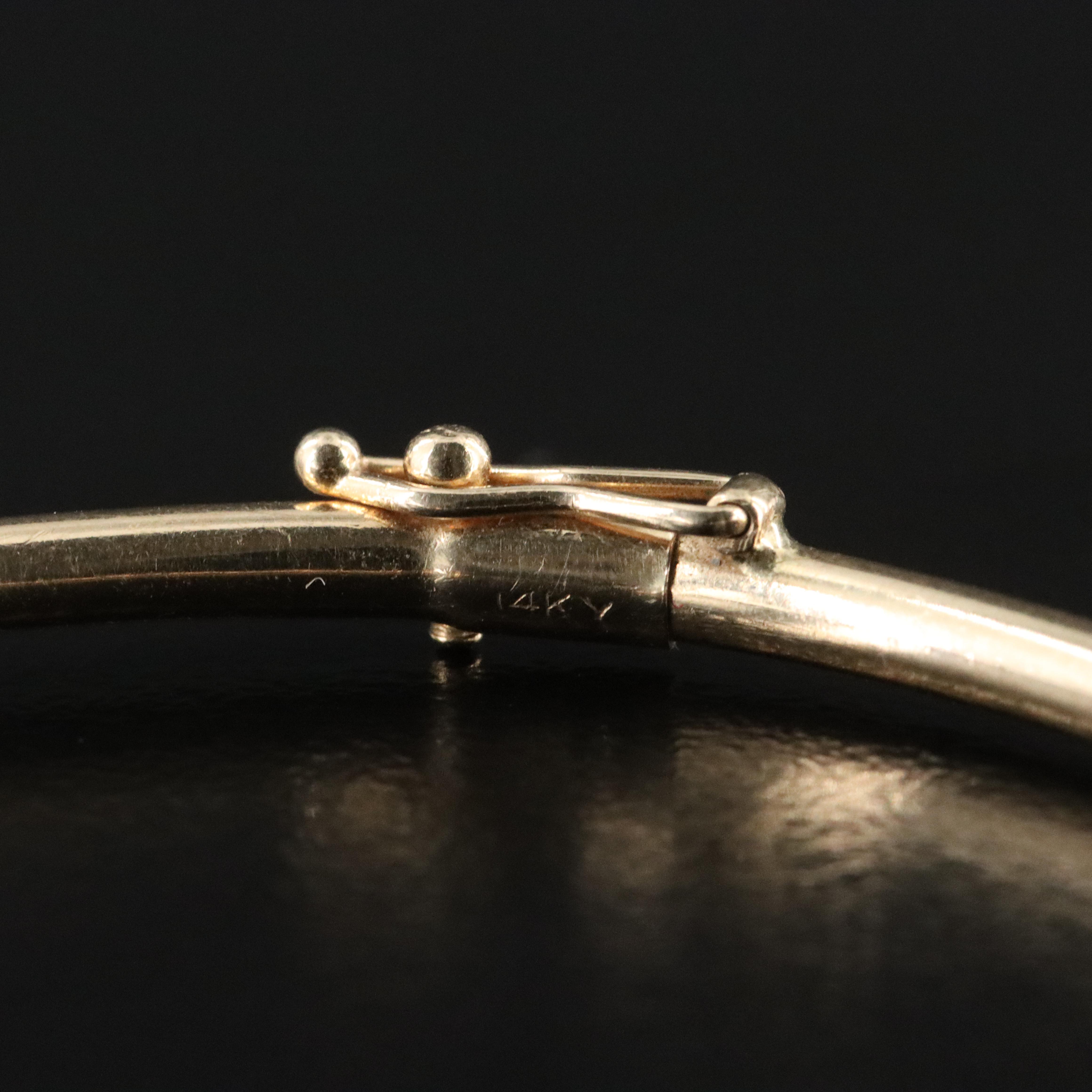 14K Sapphire and Diamond Bangle