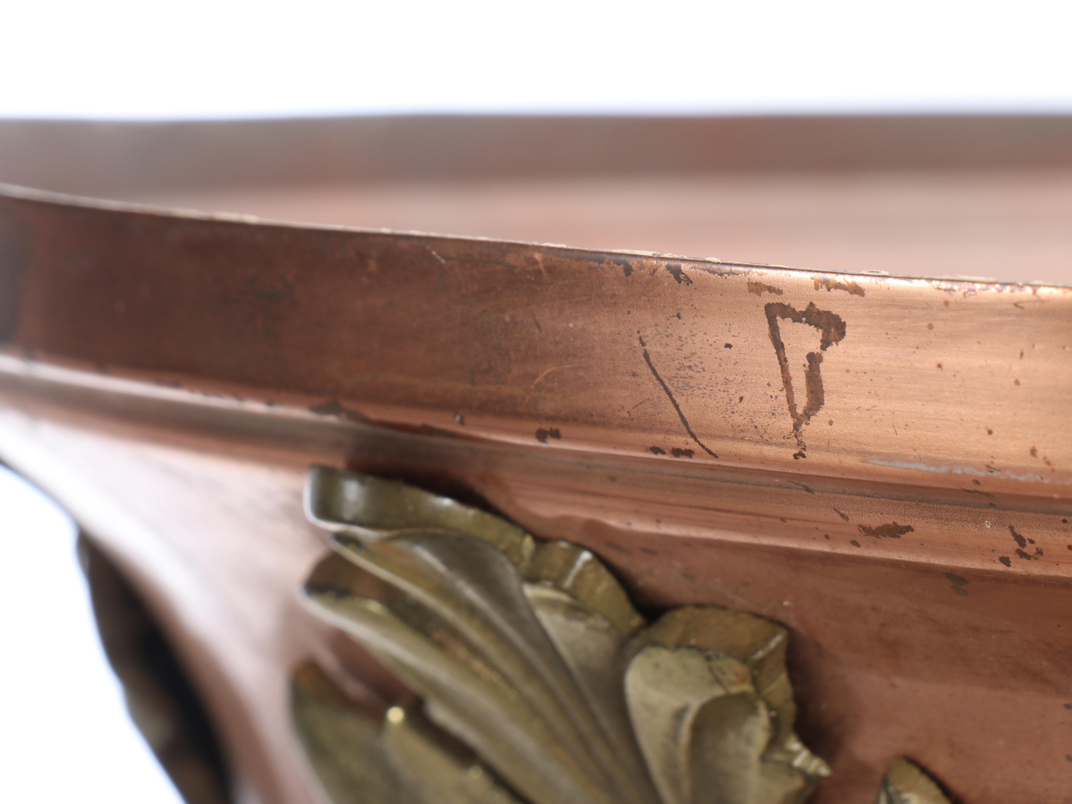 Copper and Brass Star Eight-Light Ceiling Fixture