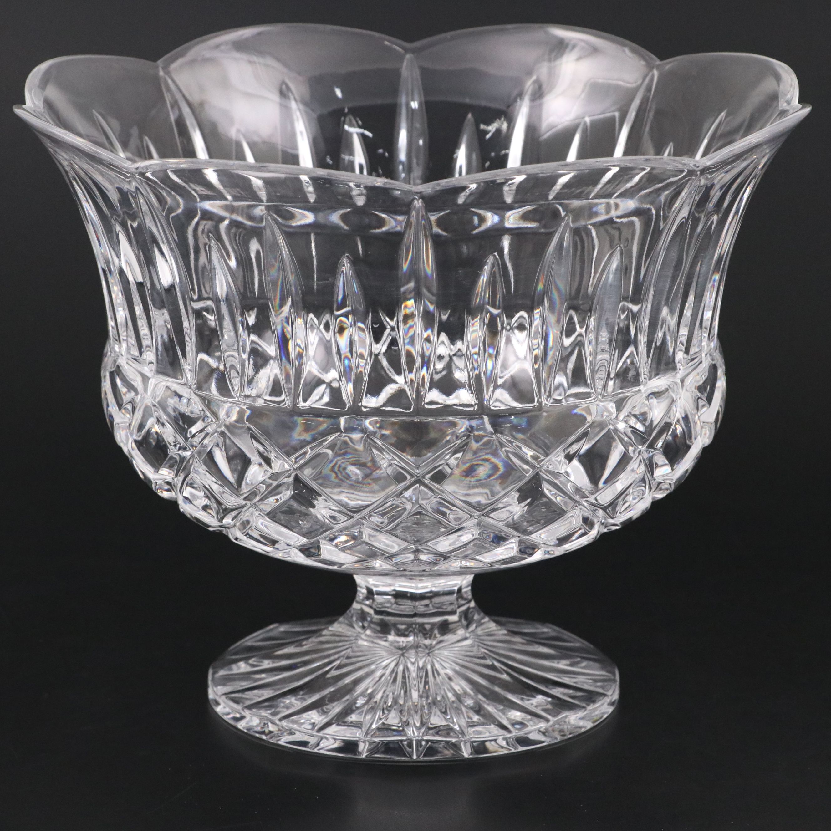 Gorham Style Pedestal Bowl with Lobed Bowl and Oneida Style Rose Bowl