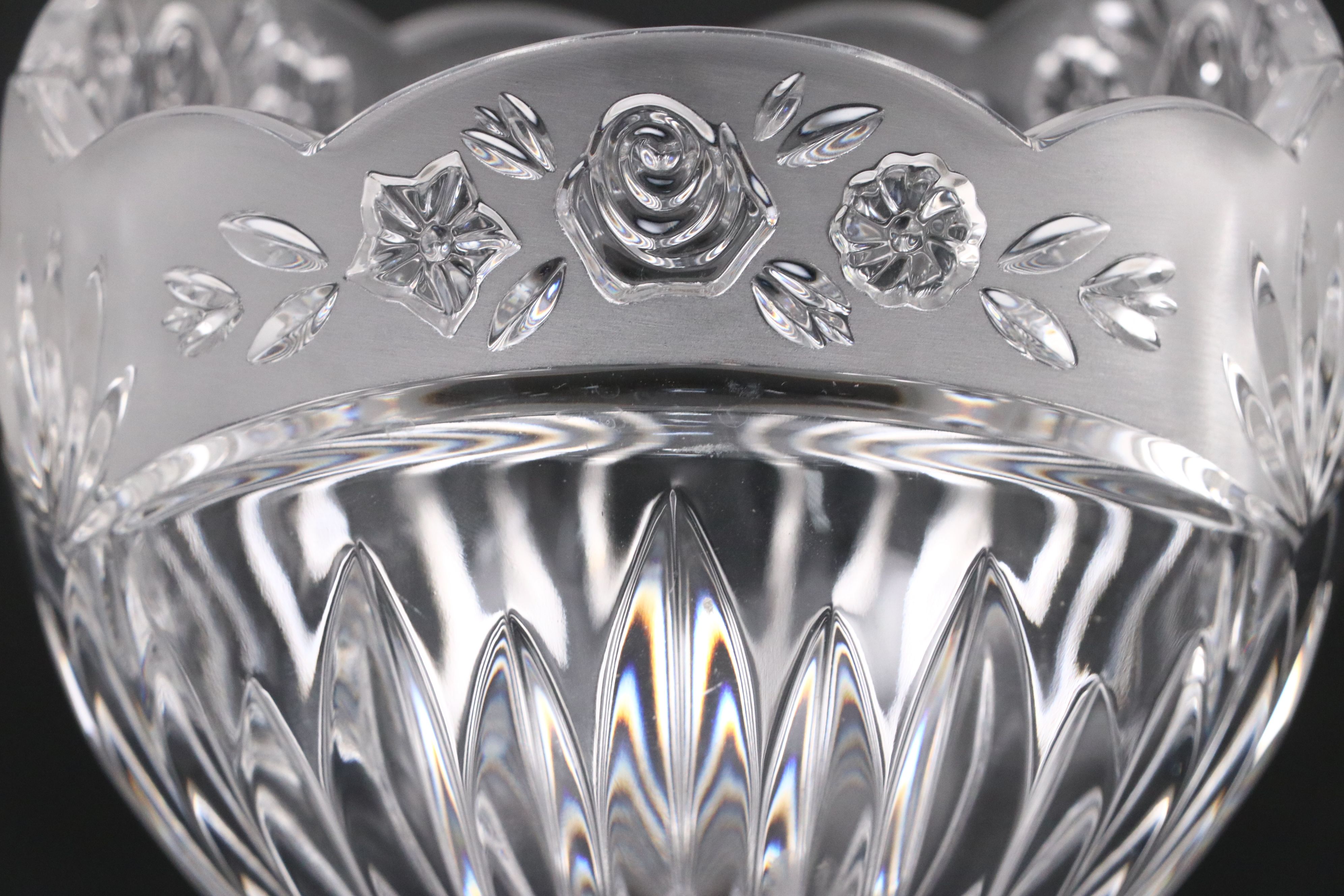 Gorham Style Pedestal Bowl with Lobed Bowl and Oneida Style Rose Bowl