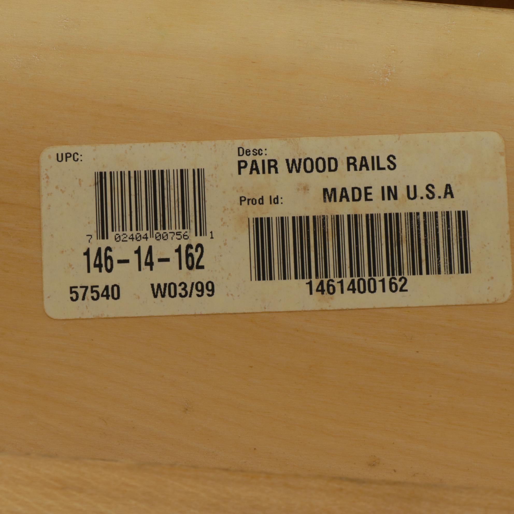 Stanley Furniture Arts & Crafts Style Twin Bunk Bed Frames, 1999