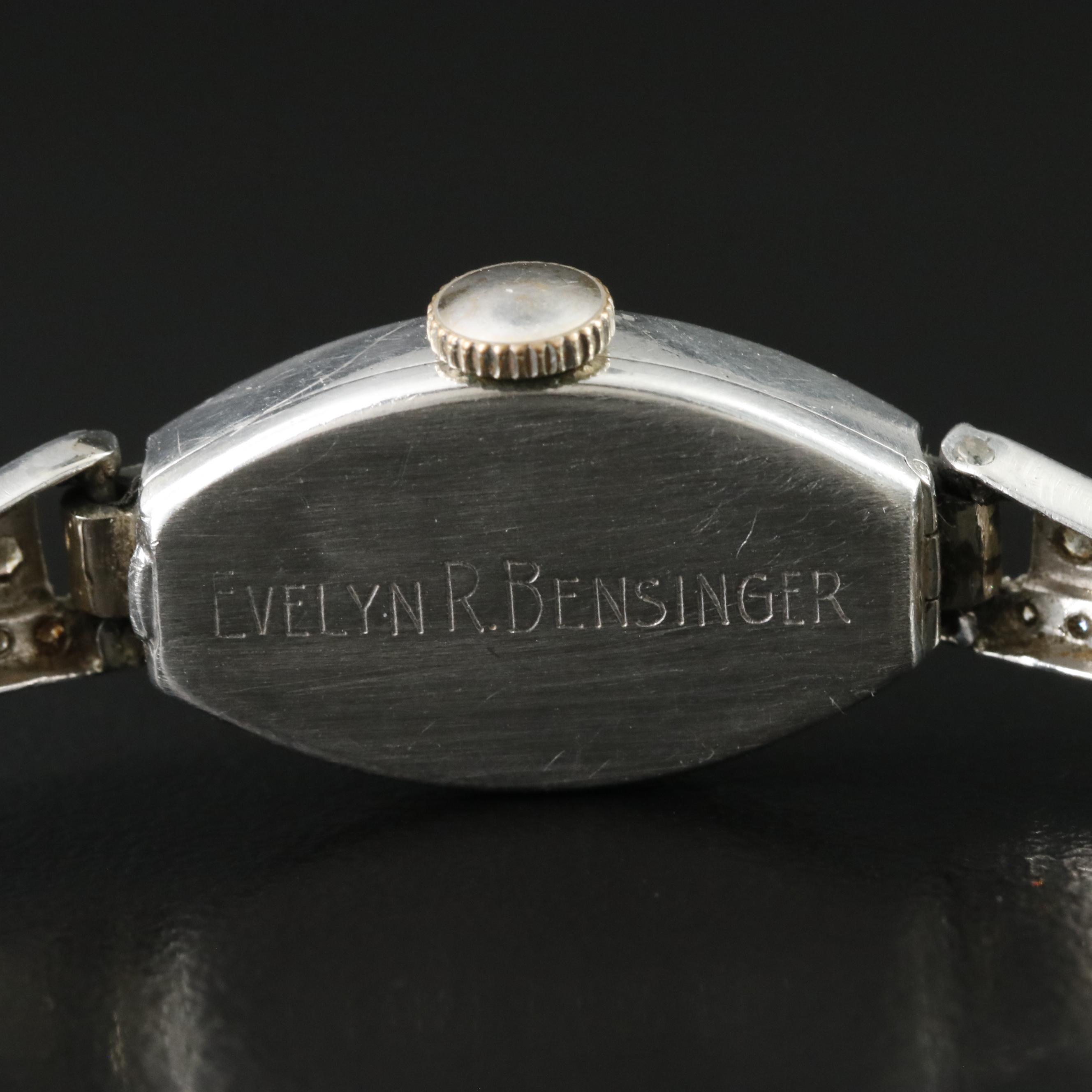 Art Deco Hamilton Platinum & Diamond Cocktail Watch