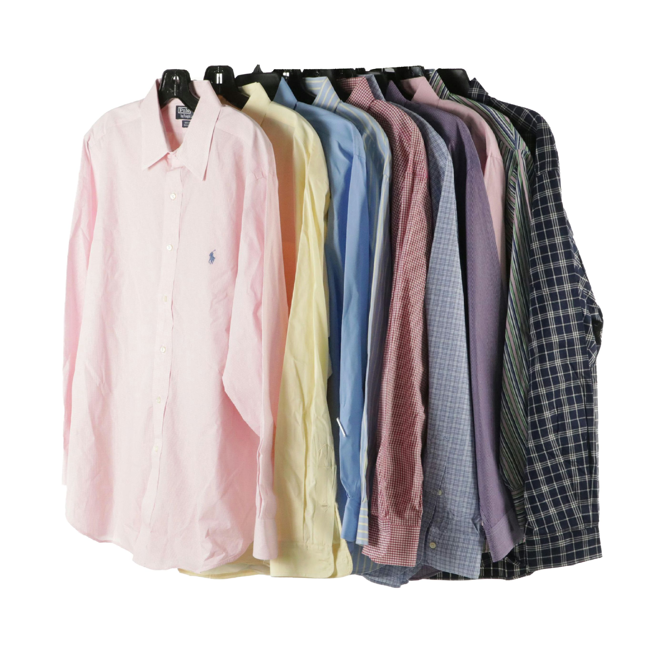 Men's Polo Ralph Lauren Plaid, Striped and Solid Cotton Button-Down Shirts