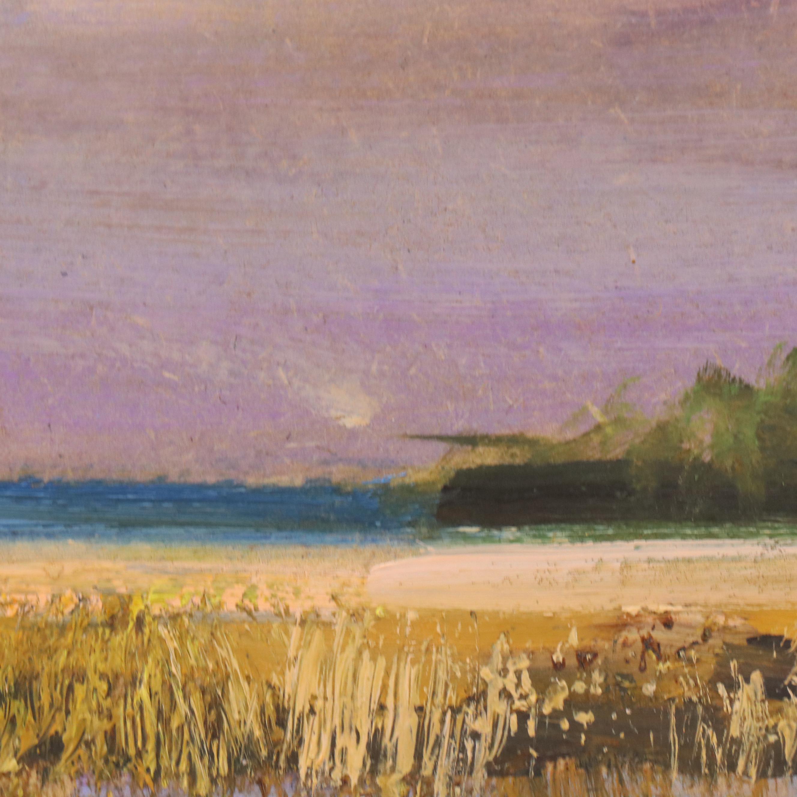 Natalia Demenko Sunset Landscape Oil Painting, 21st Century