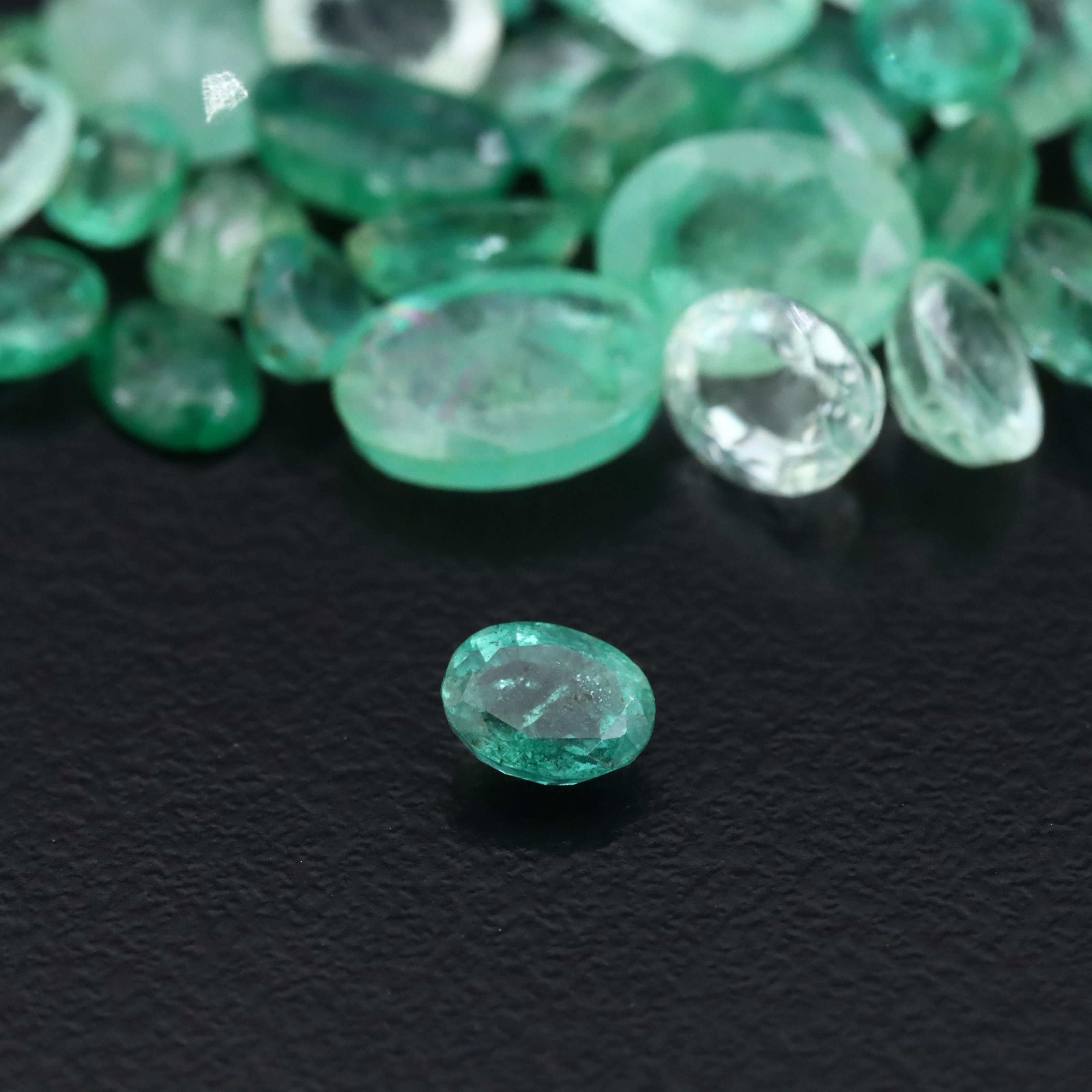 Loose 16.26 CTW Emerald and Goshenite