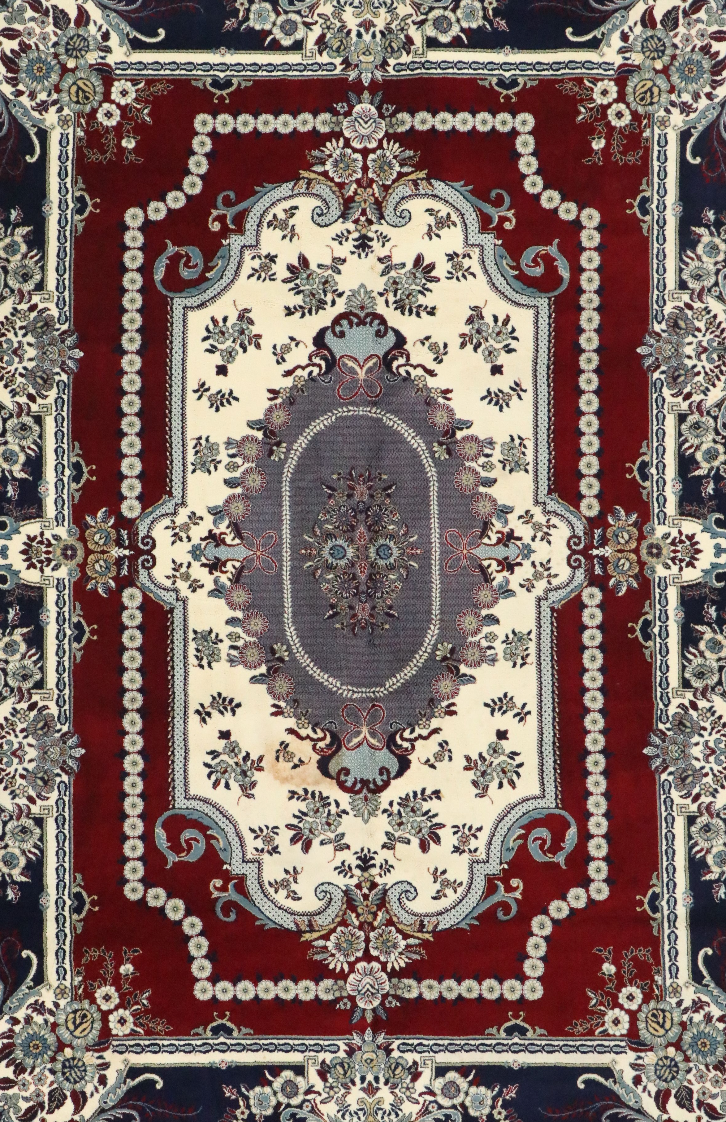 6'7 x 9'9 Machine Made Ufuk Hali Klasik "Süper Çift Mekik" Area Rug