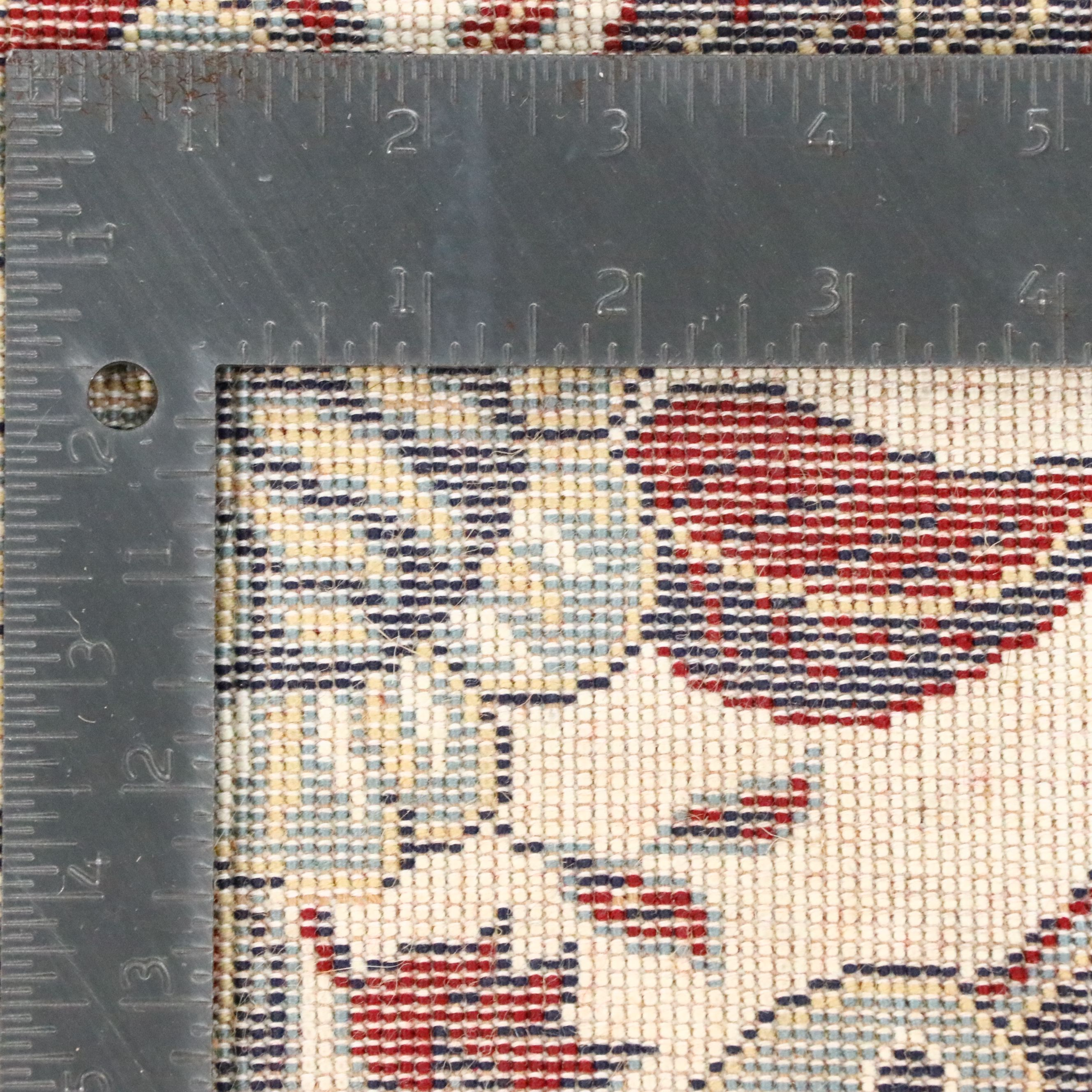 6'7 x 9'9 Machine Made Ufuk Hali Klasik "Süper Çift Mekik" Area Rug