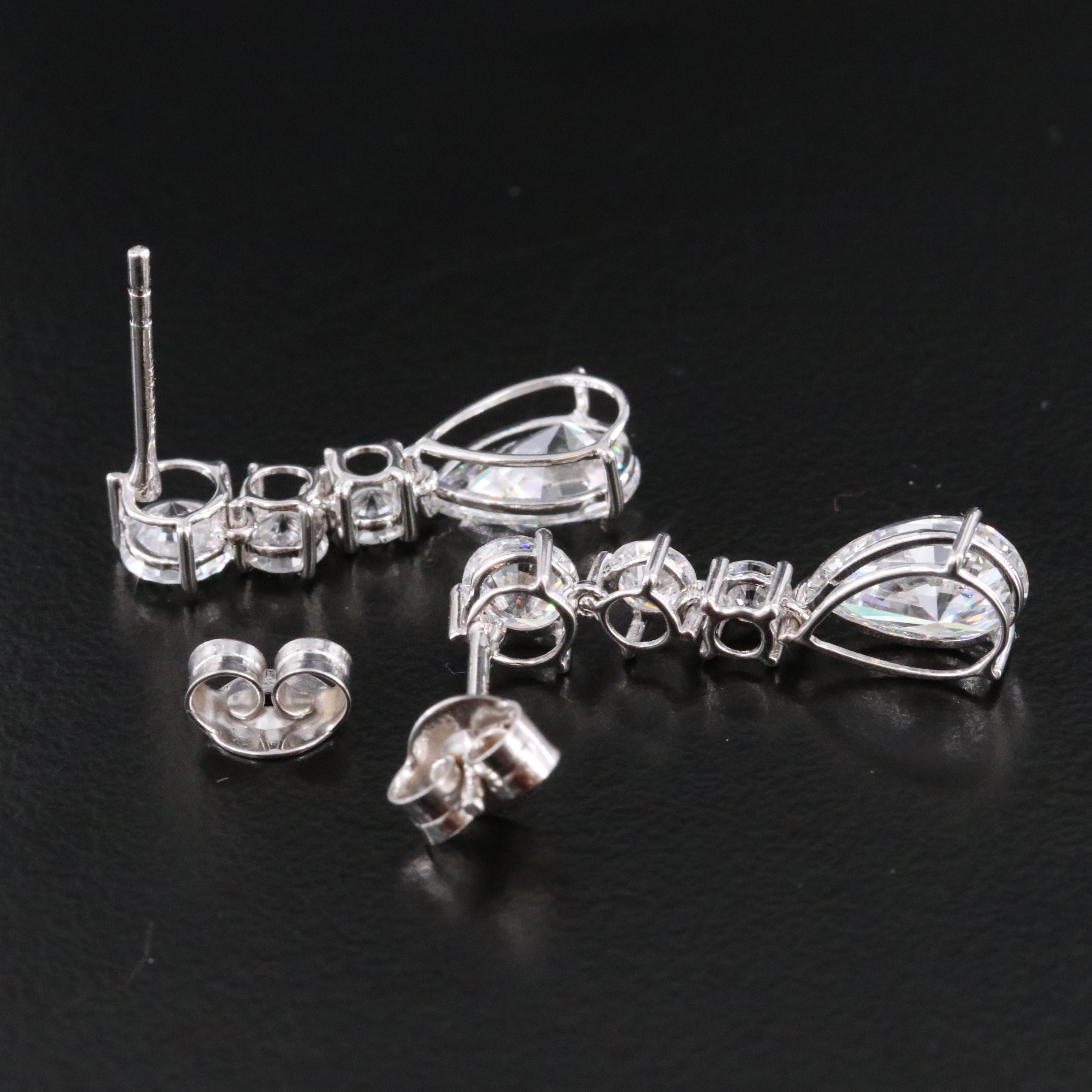 14K 3.65 CTW Lab Grown Diamond Earrings with IGI Reports