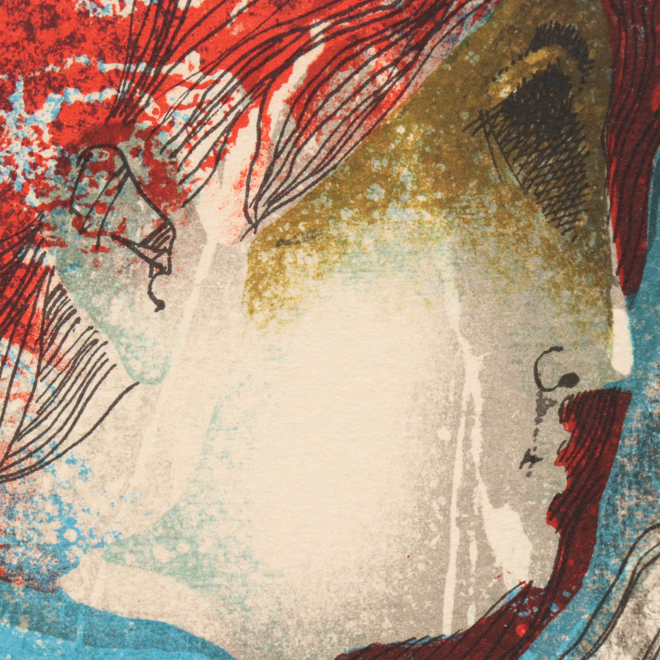 Àlvar Suñol Munoz-Ramos Lithograph "The Blue Glantines"