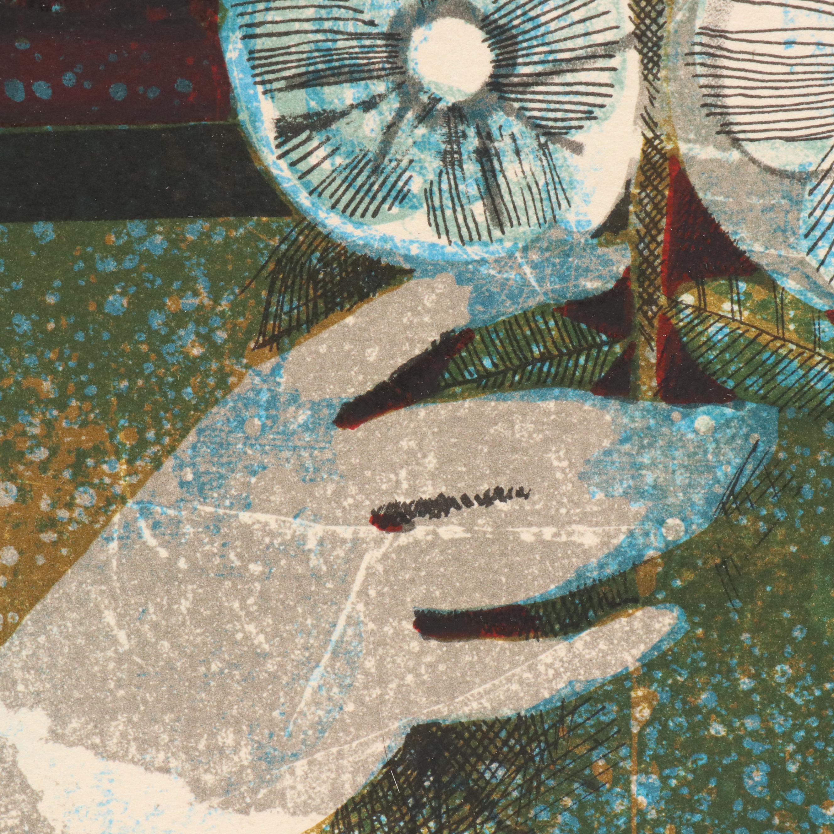 Àlvar Suñol Munoz-Ramos Lithograph "The Blue Glantines"