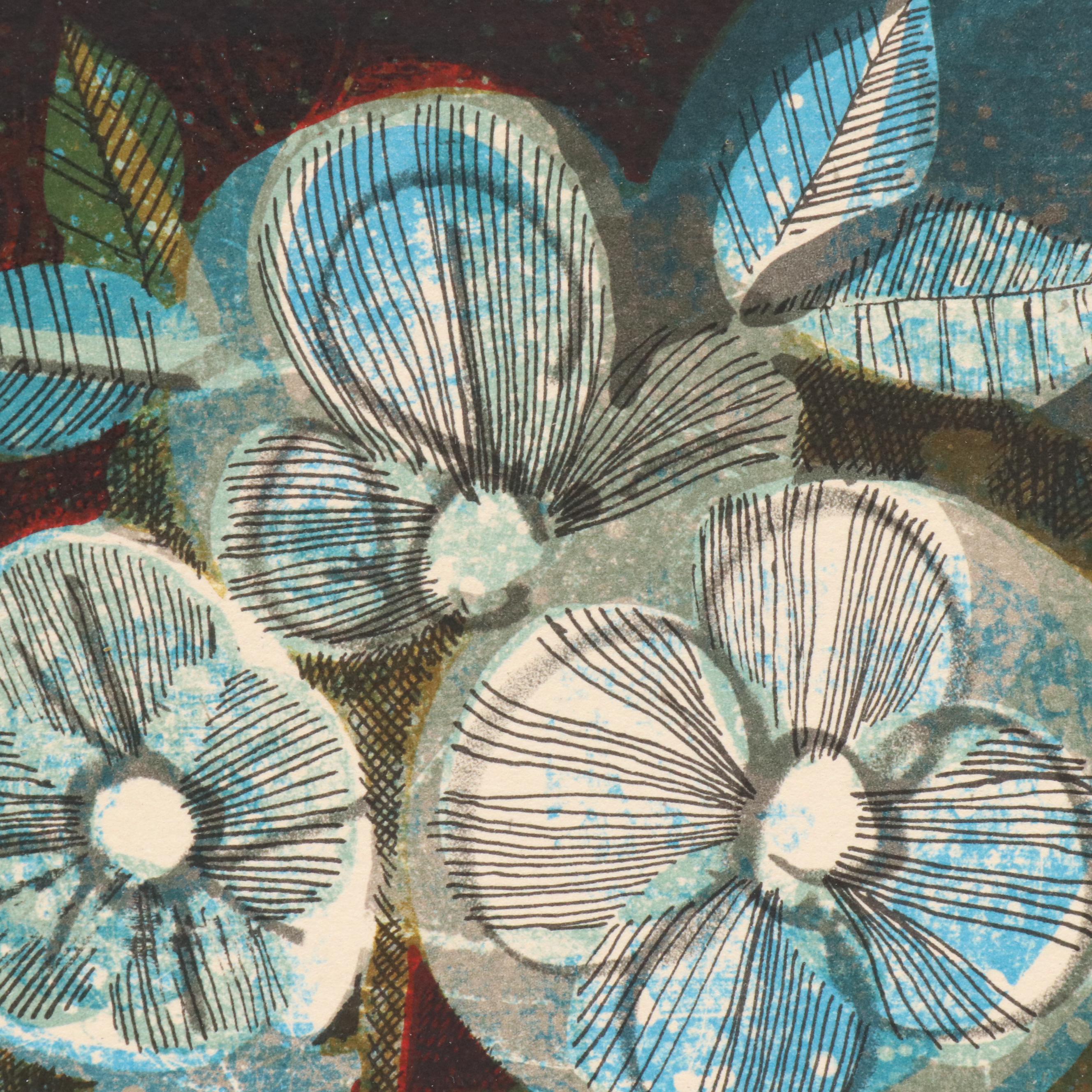 Àlvar Suñol Munoz-Ramos Lithograph "The Blue Glantines"