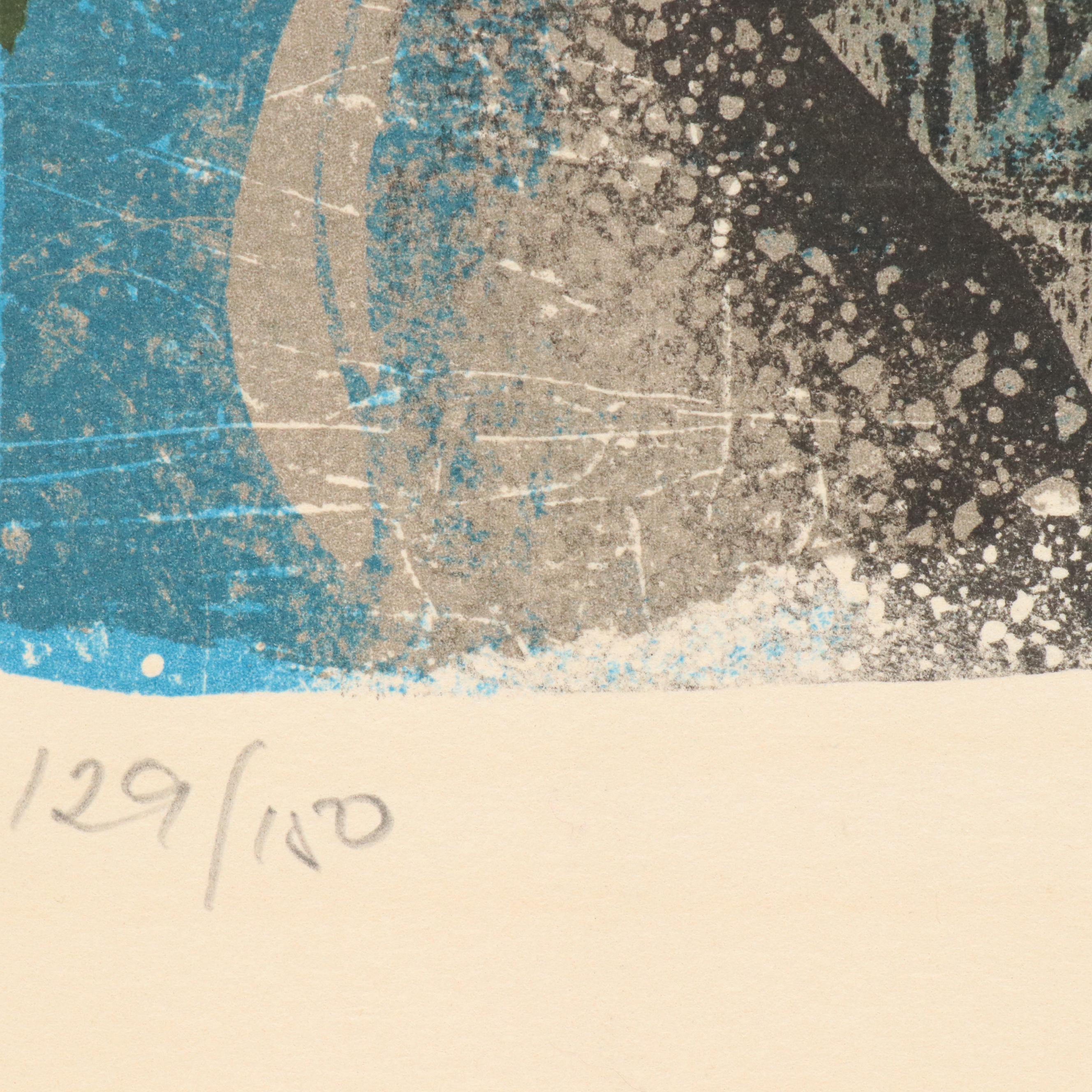 Àlvar Suñol Munoz-Ramos Lithograph "The Blue Glantines"