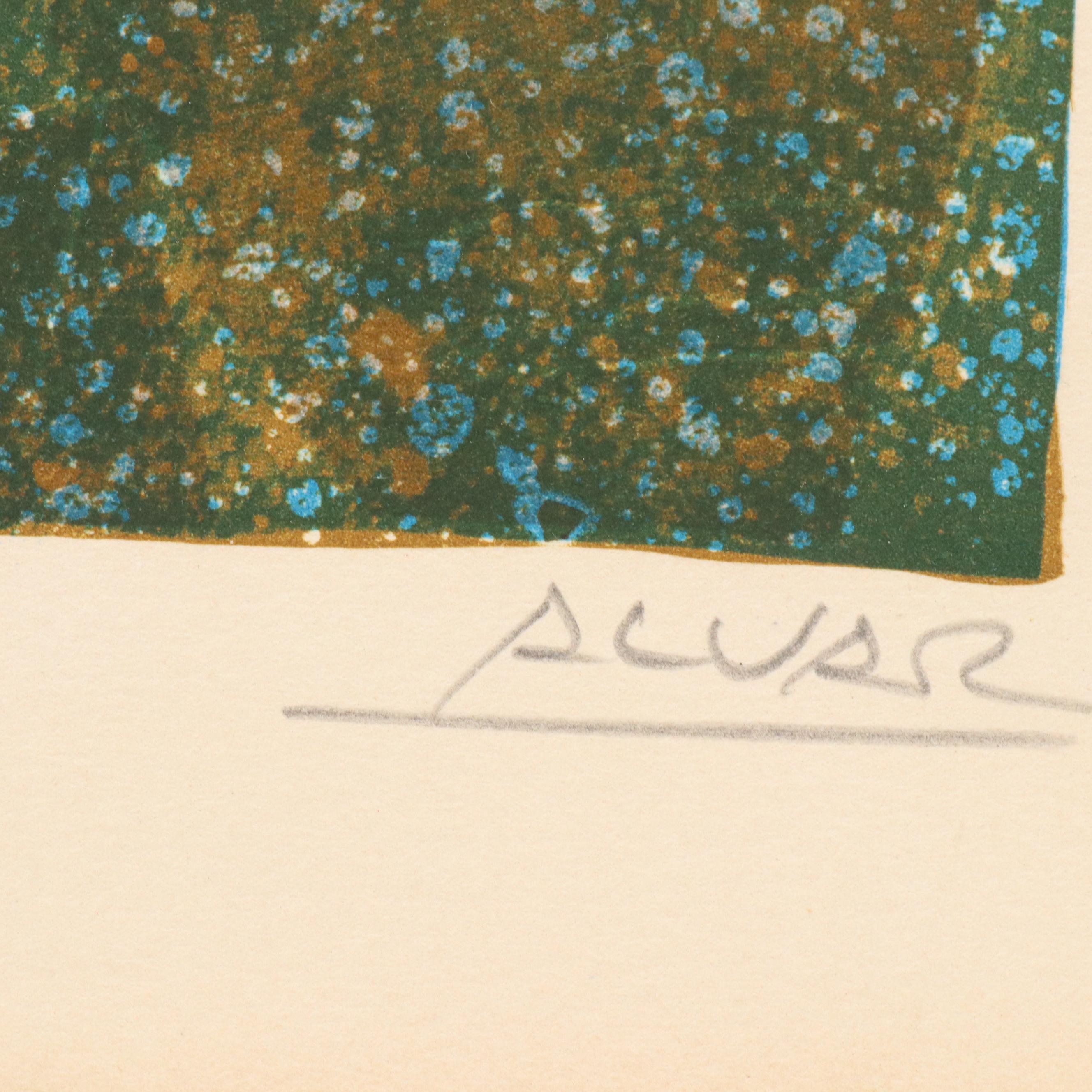 Àlvar Suñol Munoz-Ramos Lithograph "The Blue Glantines"