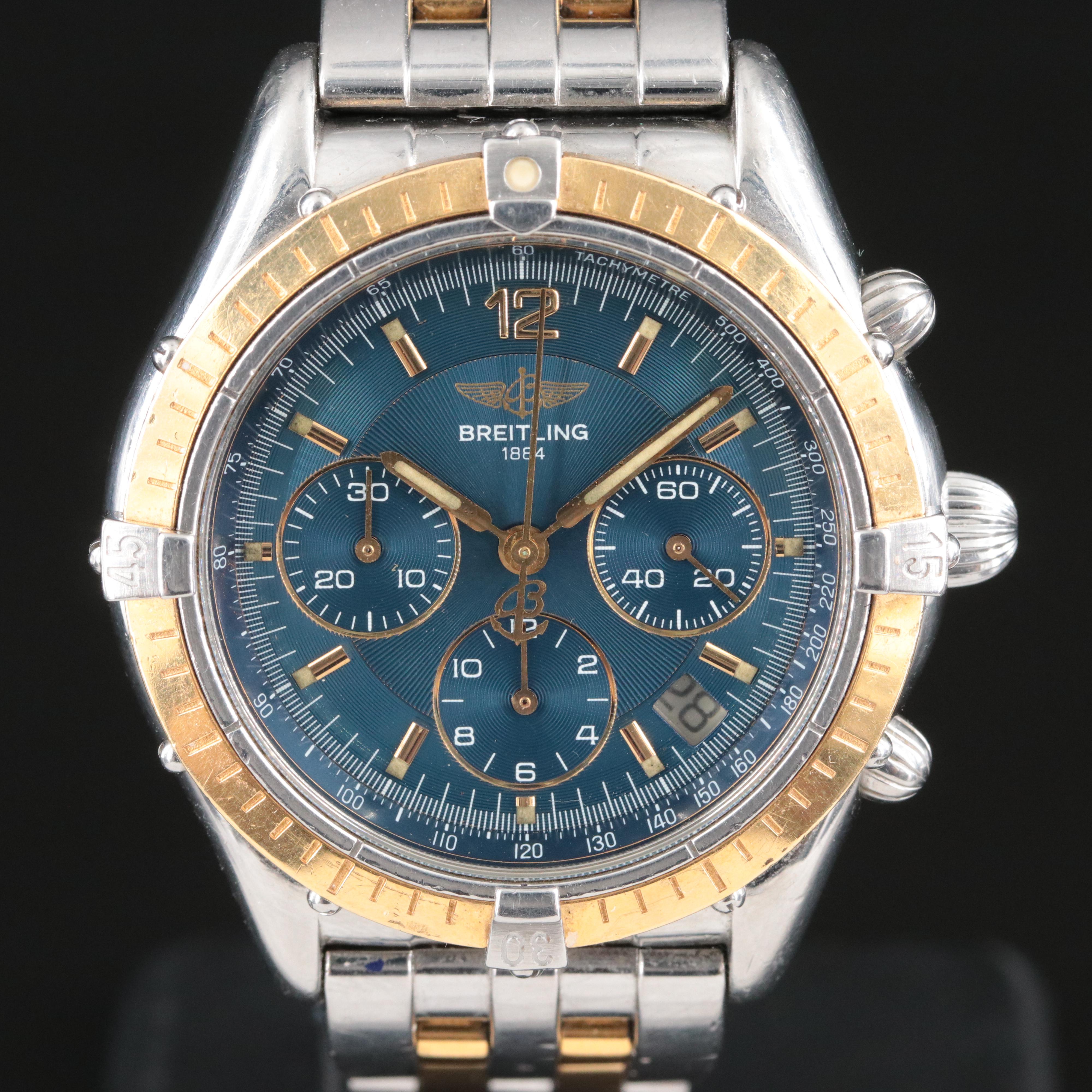 Breitling Chrono Cockpit 18K and Stainless Steel D30012 Watch
