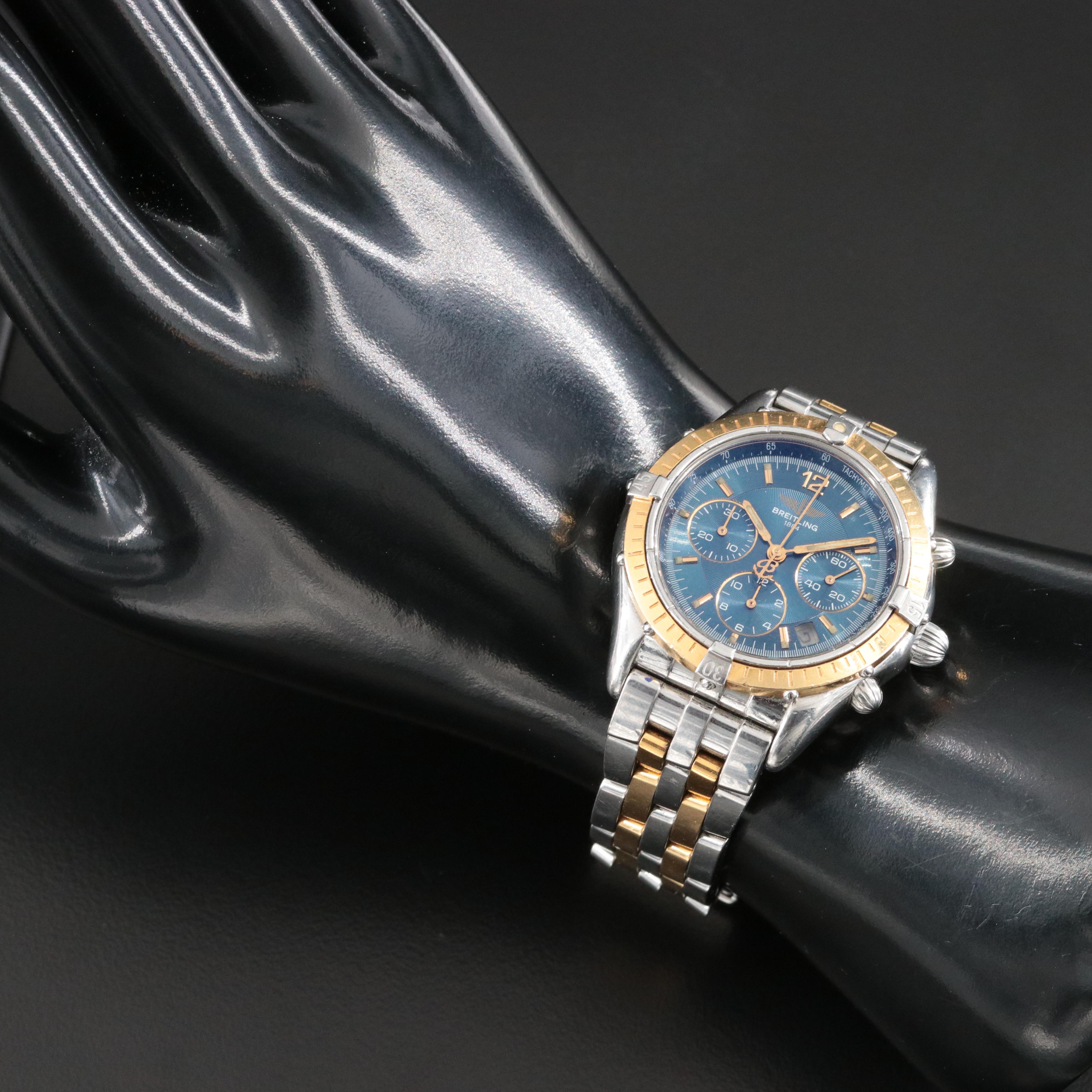 Breitling Chrono Cockpit 18K and Stainless Steel D30012 Watch