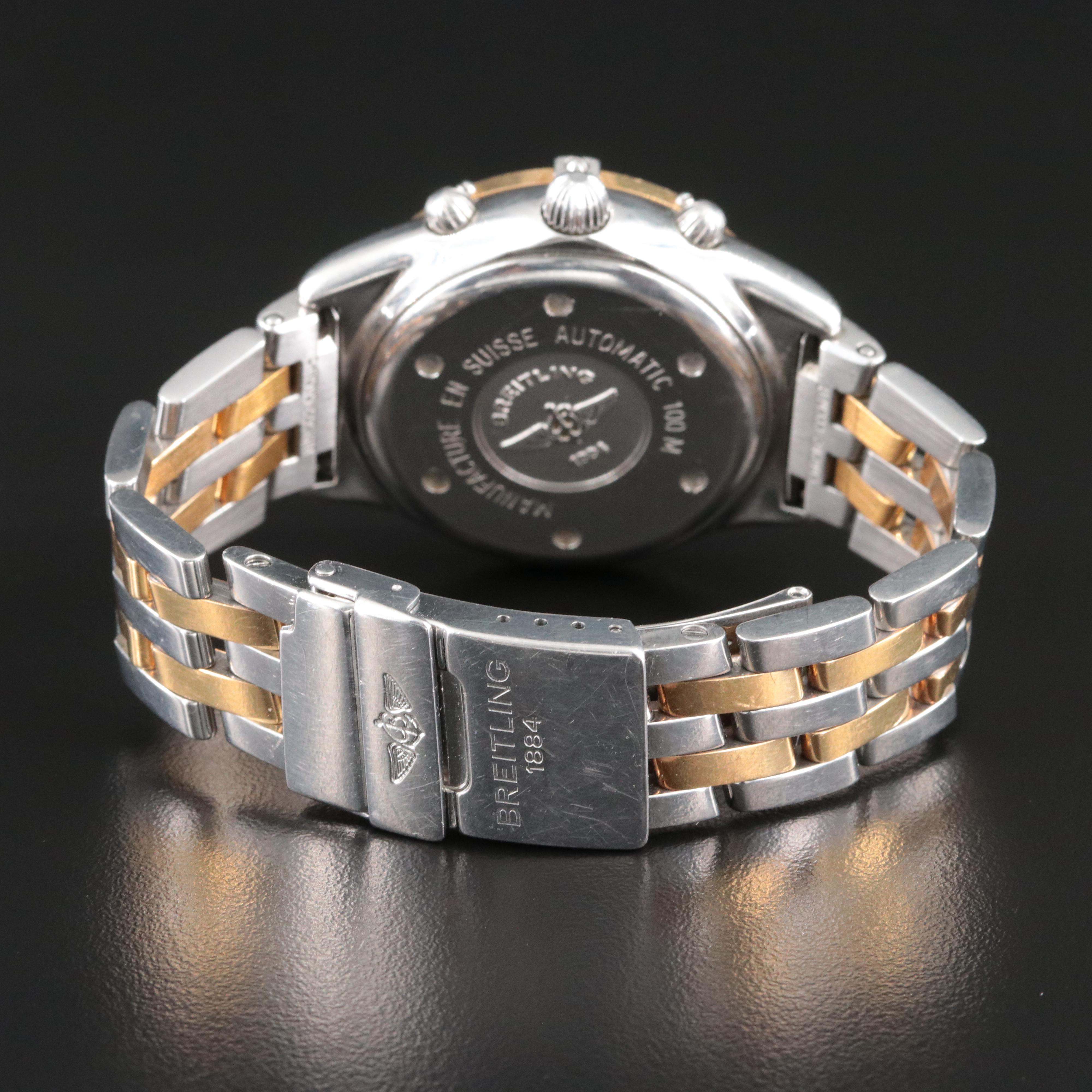 Breitling Chrono Cockpit 18K and Stainless Steel D30012 Watch