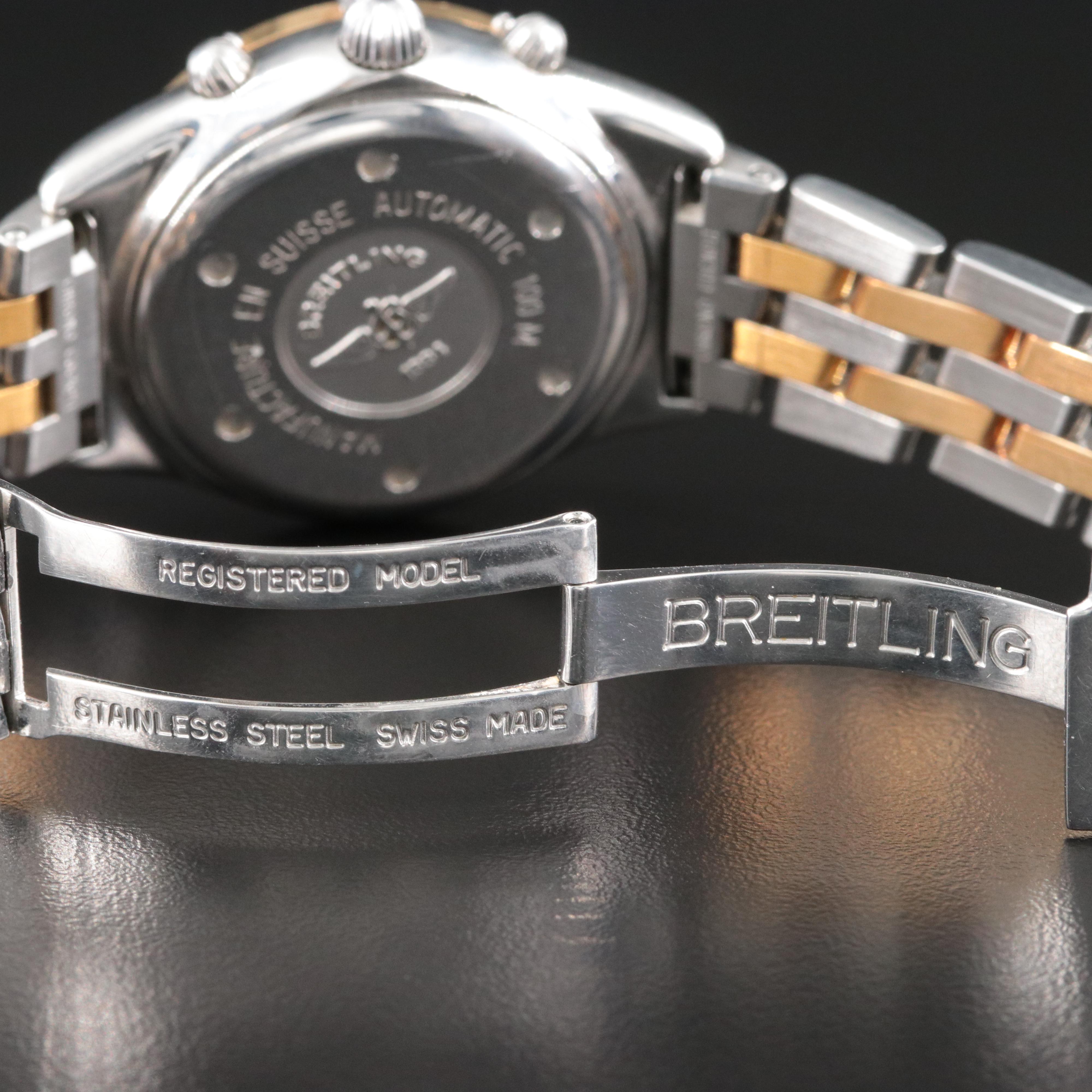 Breitling Chrono Cockpit 18K and Stainless Steel D30012 Watch