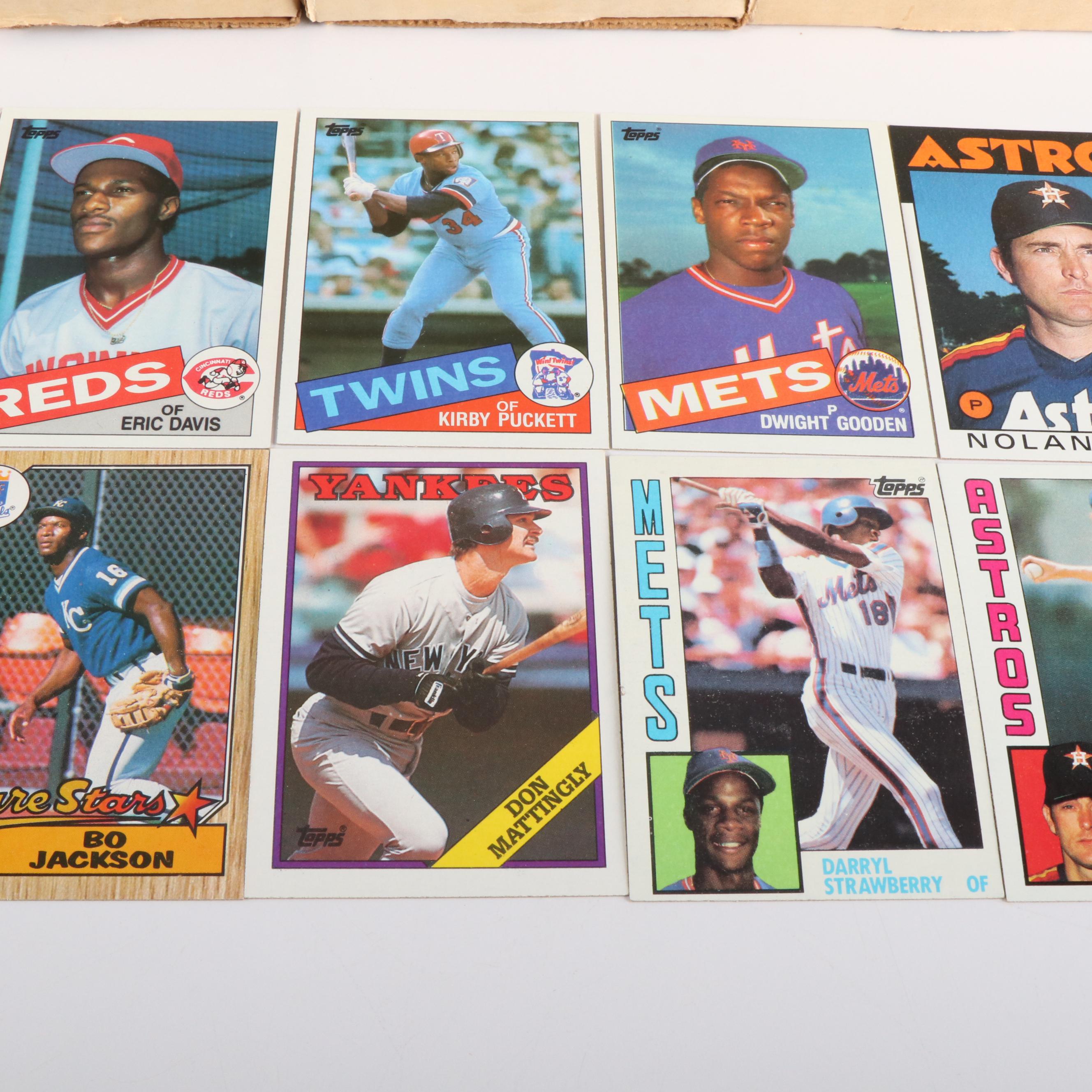 Topps Baseball Card Sets Featuring Don Mattingly Rookie and More, 1984-1988
