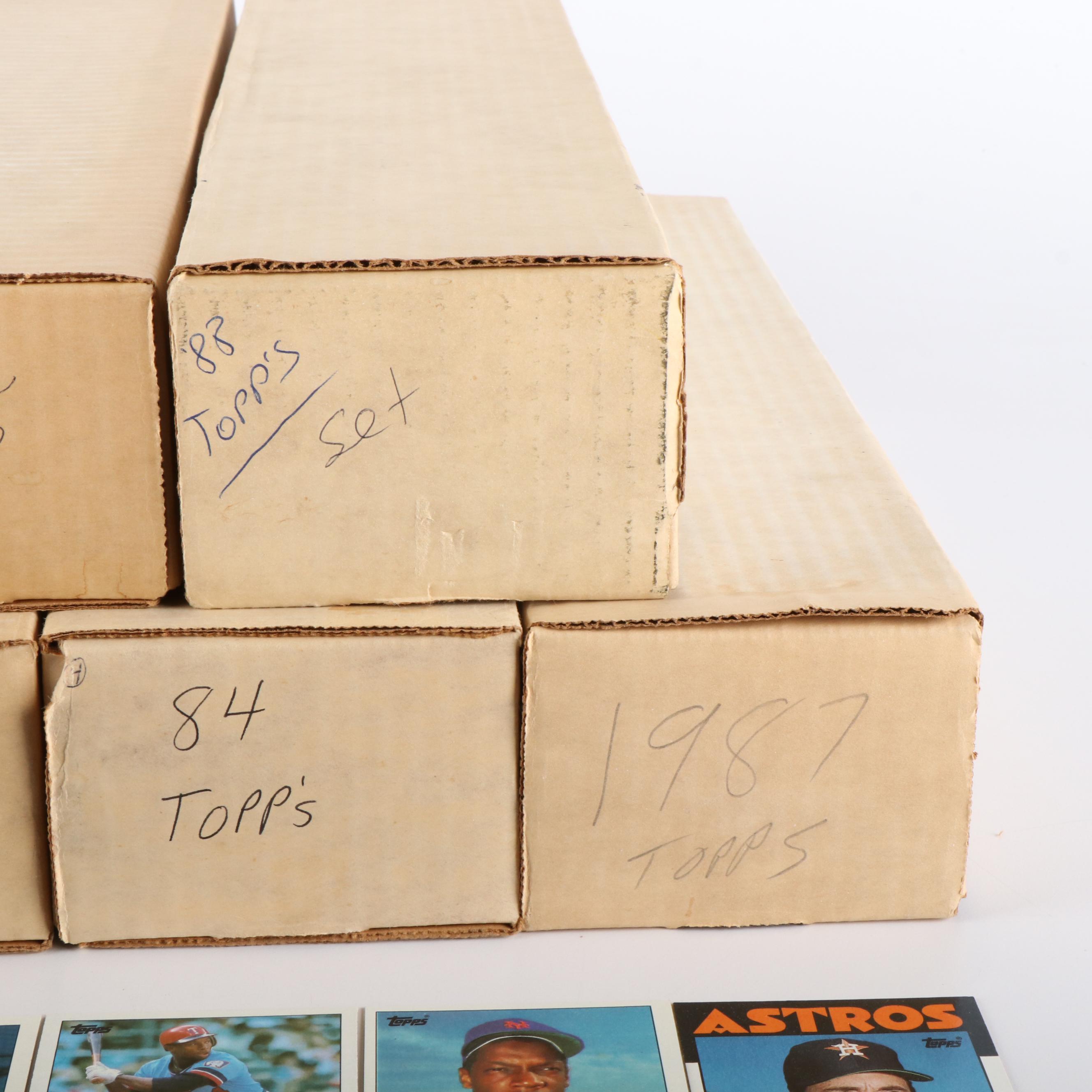 Topps Baseball Card Sets Featuring Don Mattingly Rookie and More, 1984-1988