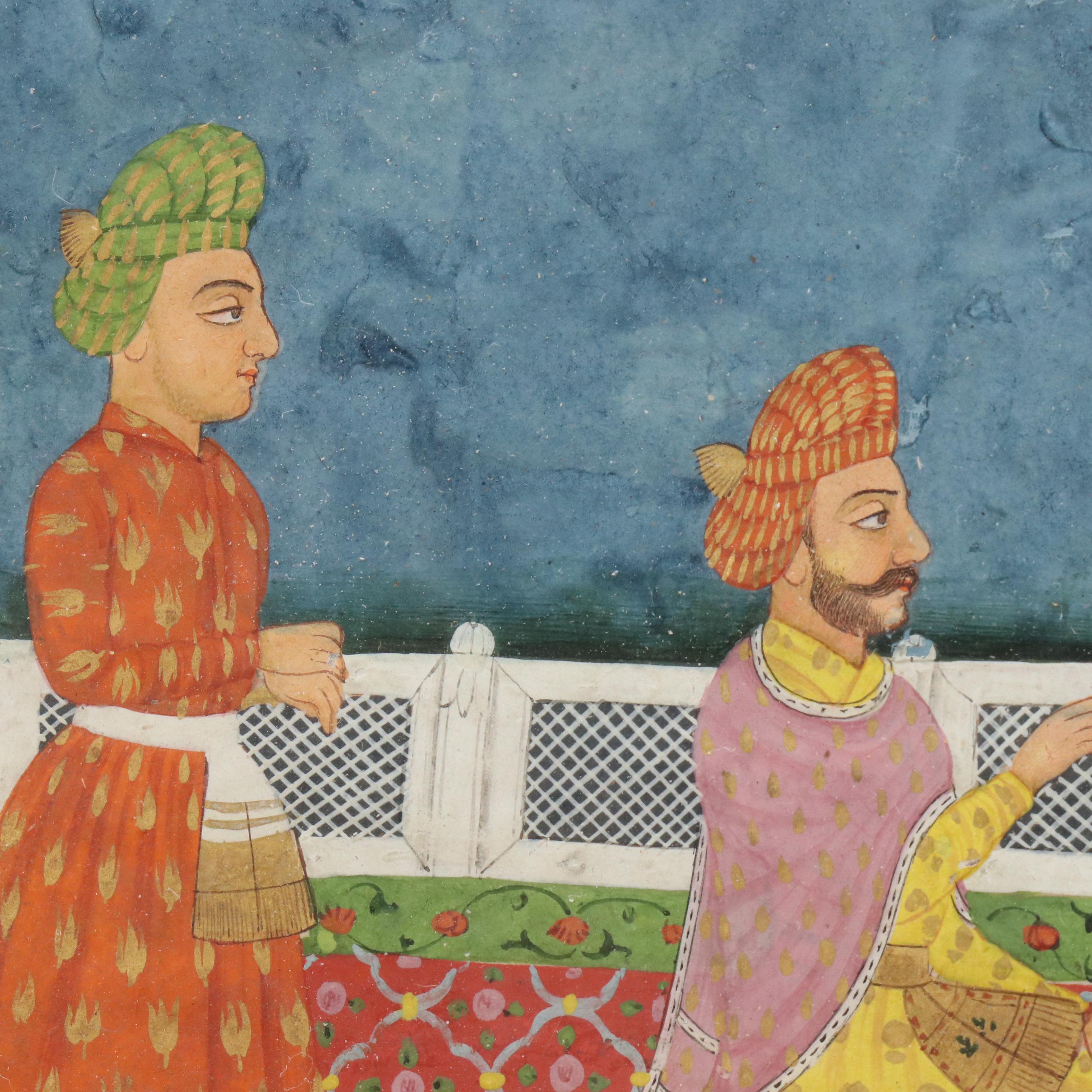 Antique Indo-Persian Mughal Illuminated Manuscript