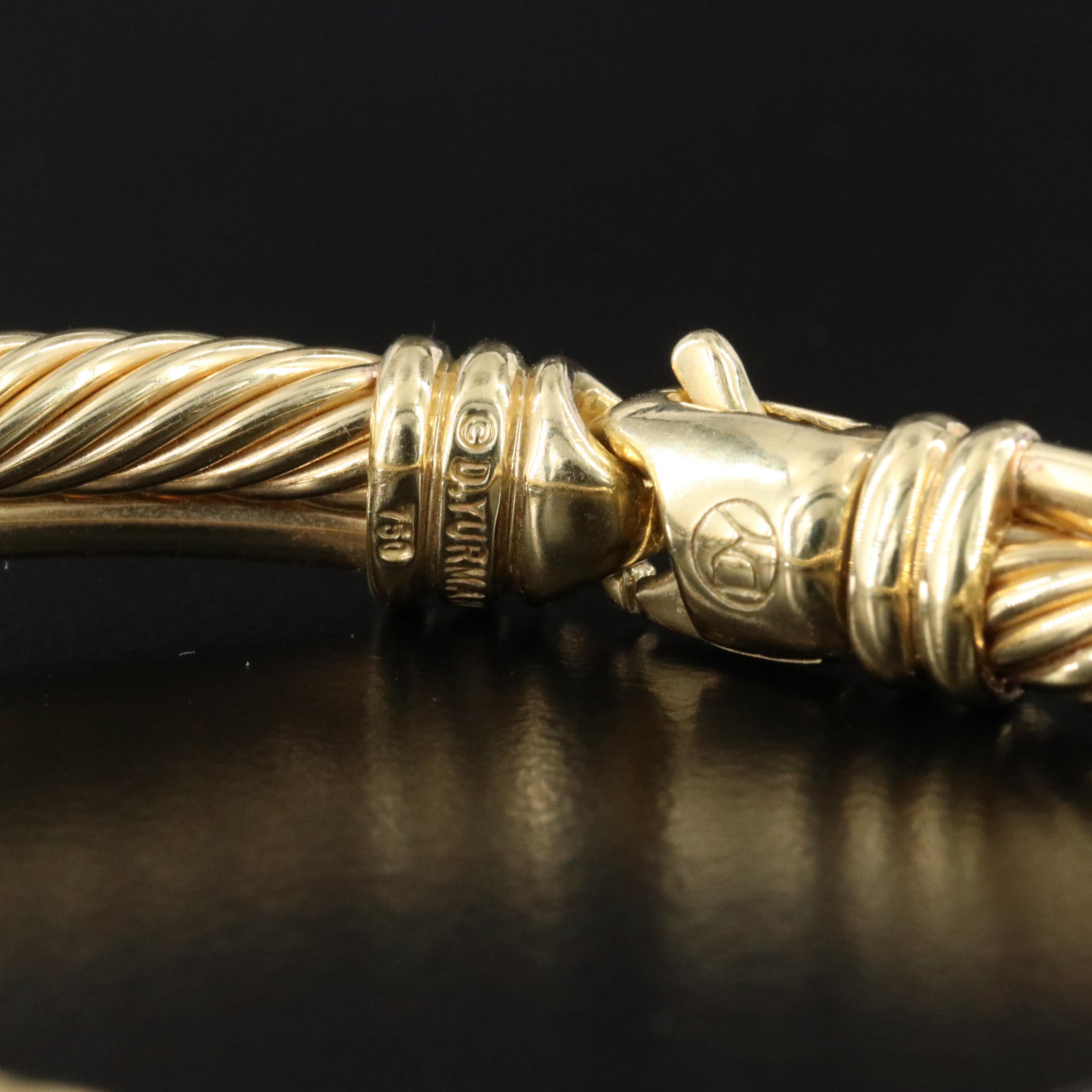 David Yurman Crossover 18K 0.50 CTW Diamond Bracelet