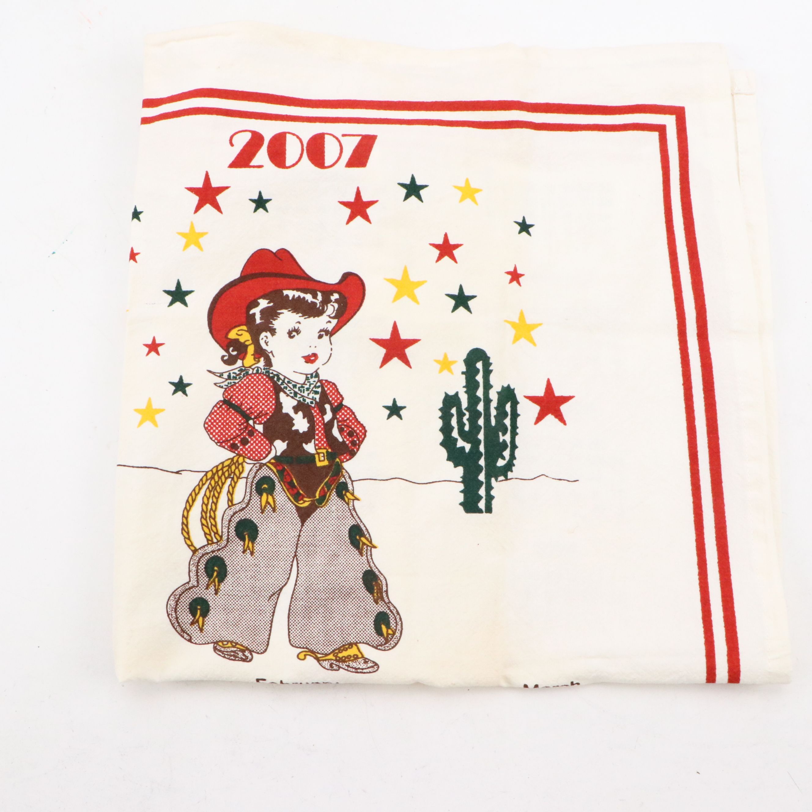 Cowgirl Books, Towels and Other Ephemera with Oklahoma! Playbill, 1940s