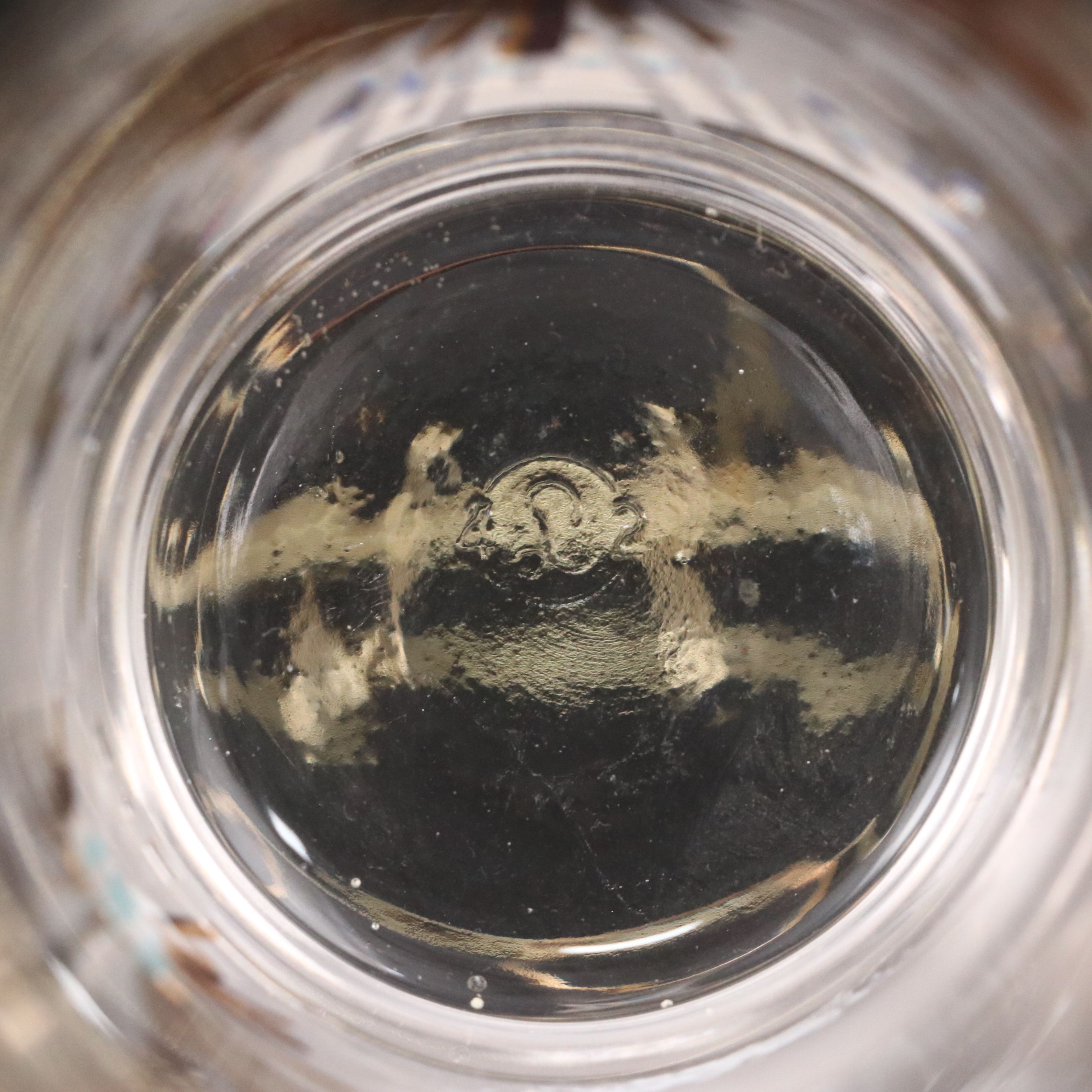 Vintage Libbey Glass "Firecracker" Glassware Set with Caddy, Mid-20th Century