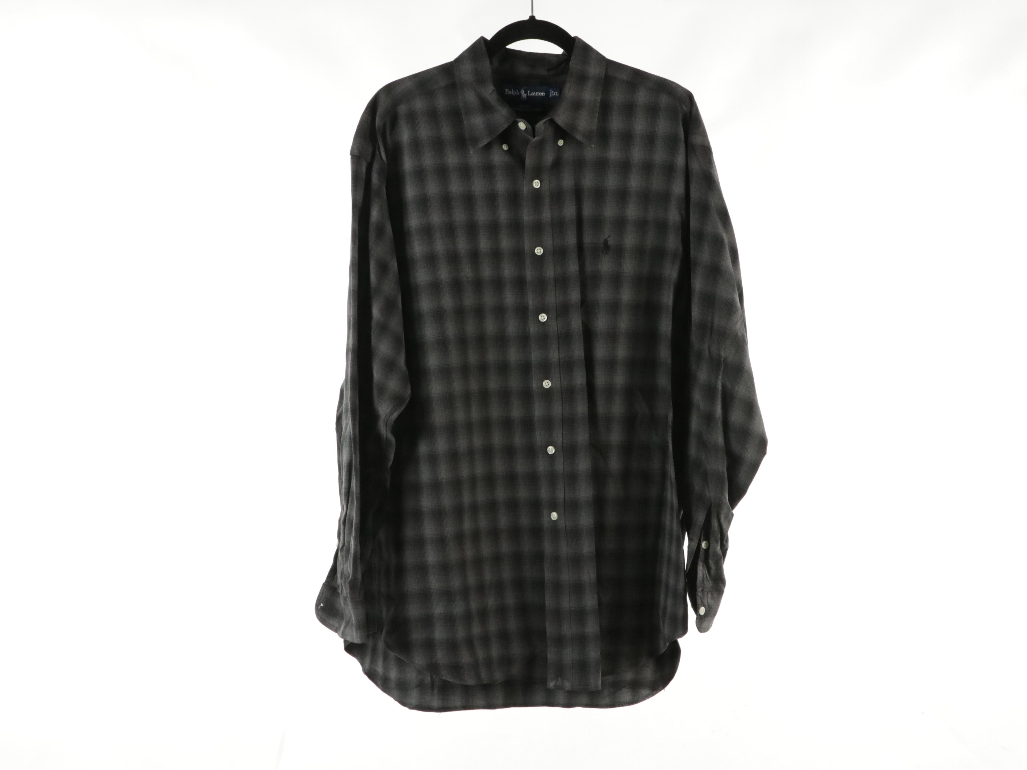Men's Ralph Lauren Silk "Blake," "Yarmouth" & Other Long Sleeve Button-Up Shirts