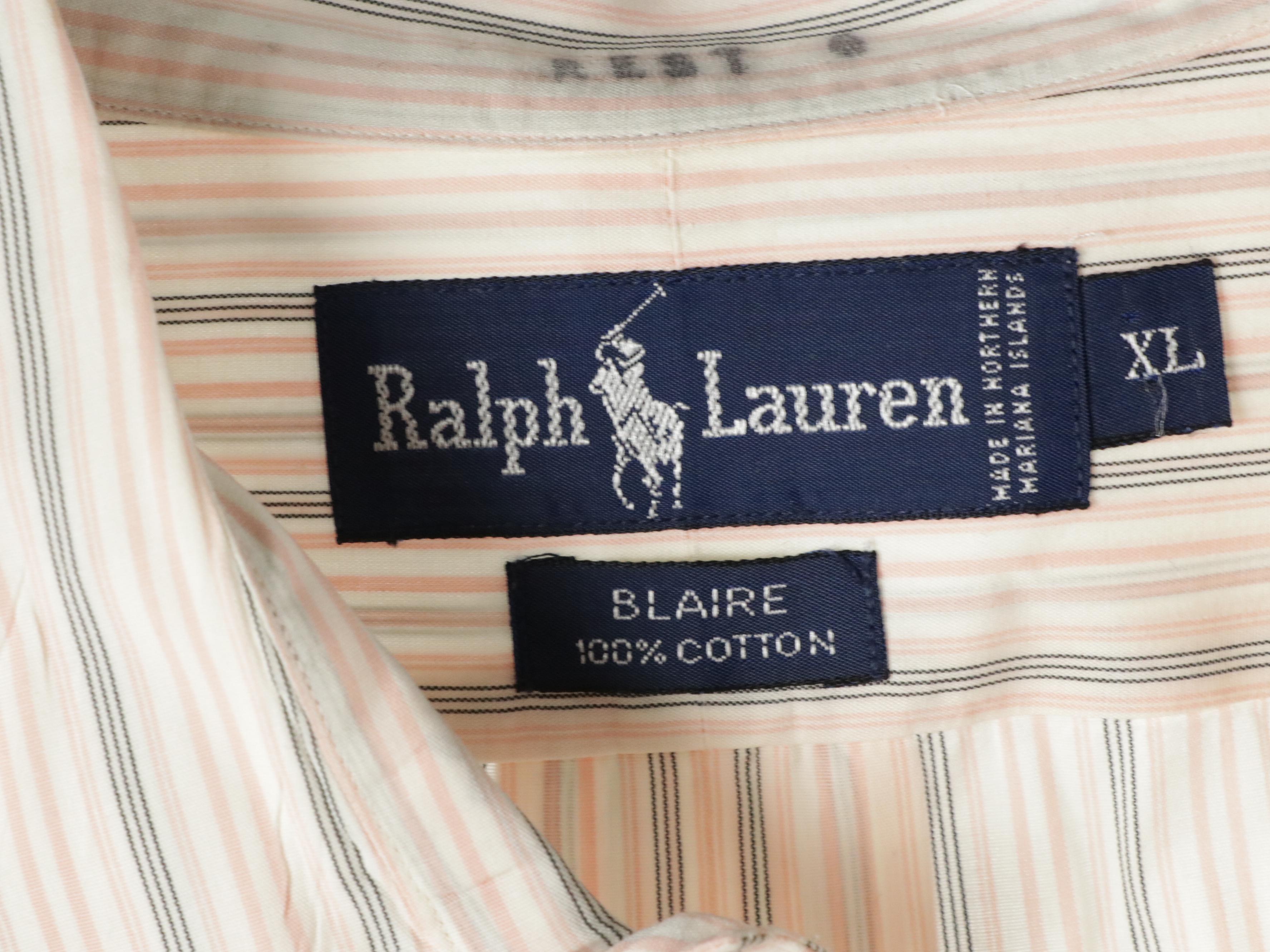 Men's Ralph Lauren Silk "Blake," "Yarmouth" & Other Long Sleeve Button-Up Shirts