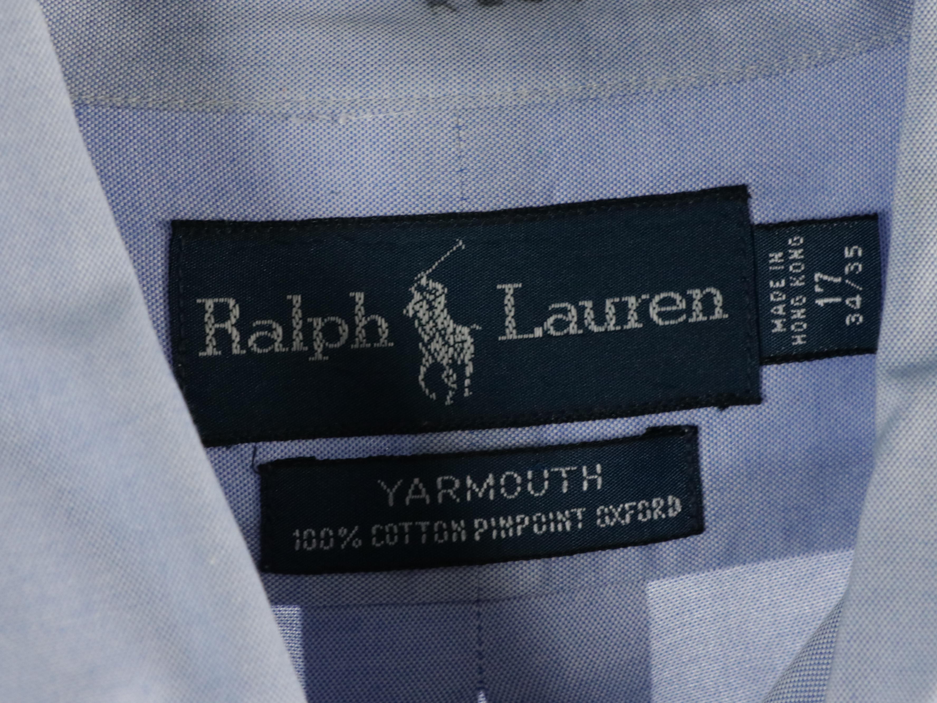 Men's Ralph Lauren Silk "Blake," "Yarmouth" & Other Long Sleeve Button-Up Shirts