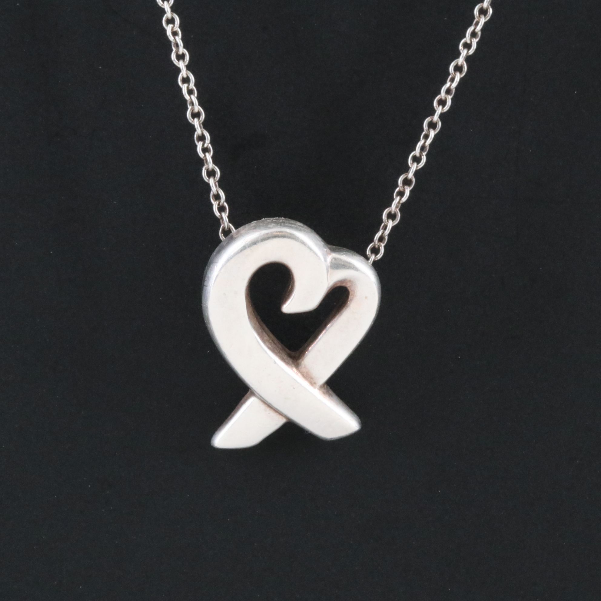 Paloma Picasso for Tiffany & Co. Loving Heart Sterling Necklace