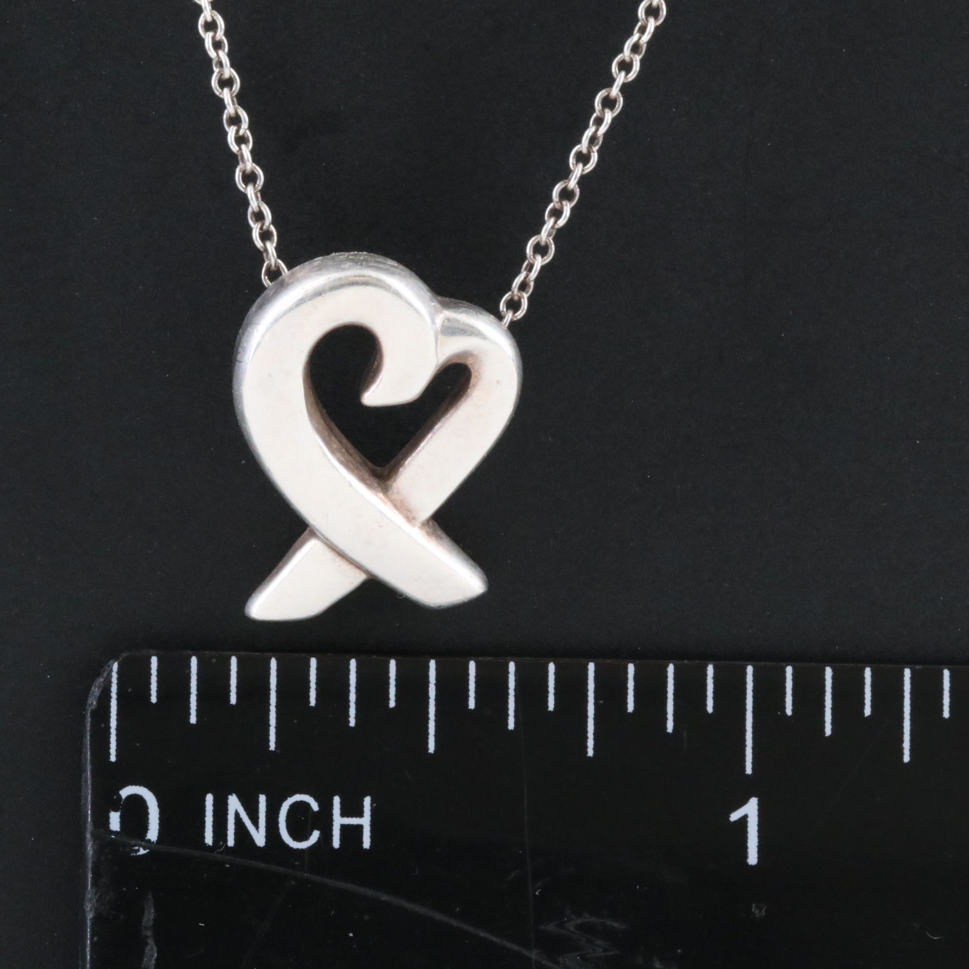 Paloma Picasso for Tiffany & Co. Loving Heart Sterling Necklace