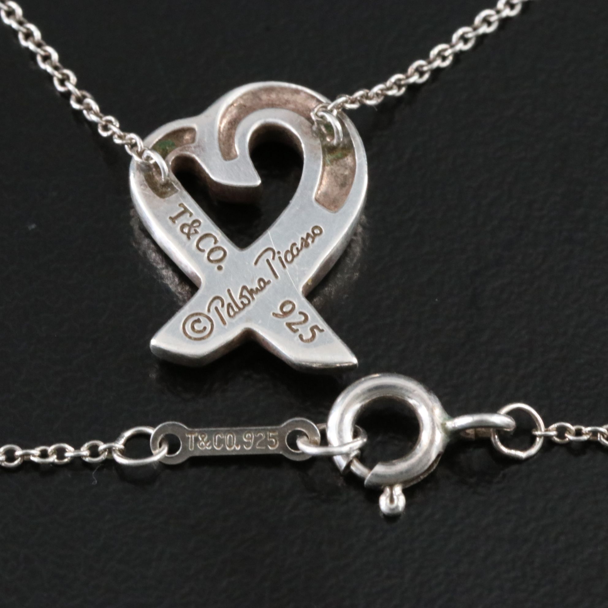 Paloma Picasso for Tiffany & Co. Loving Heart Sterling Necklace