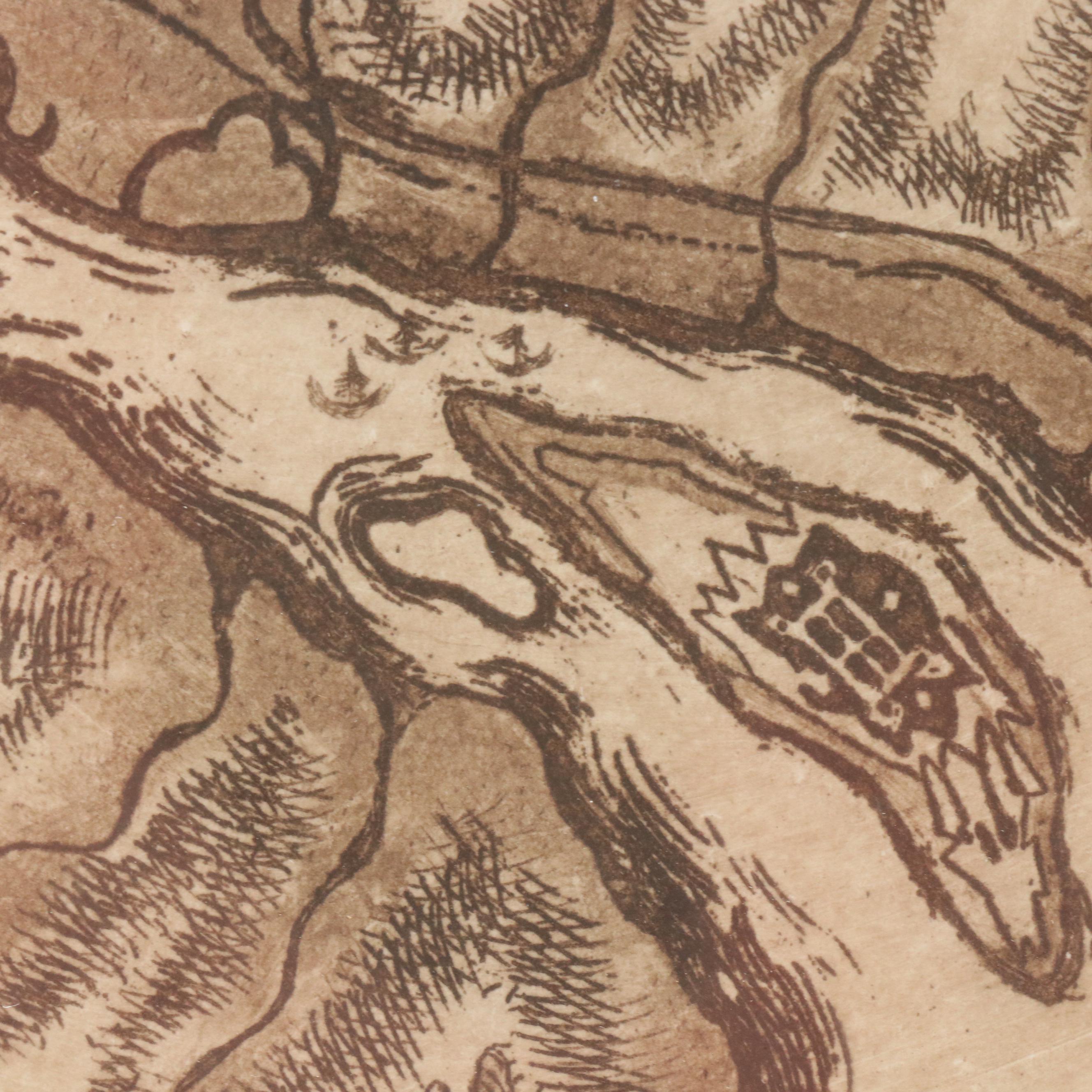 Etching With Aquatint "Timisoara," 1997